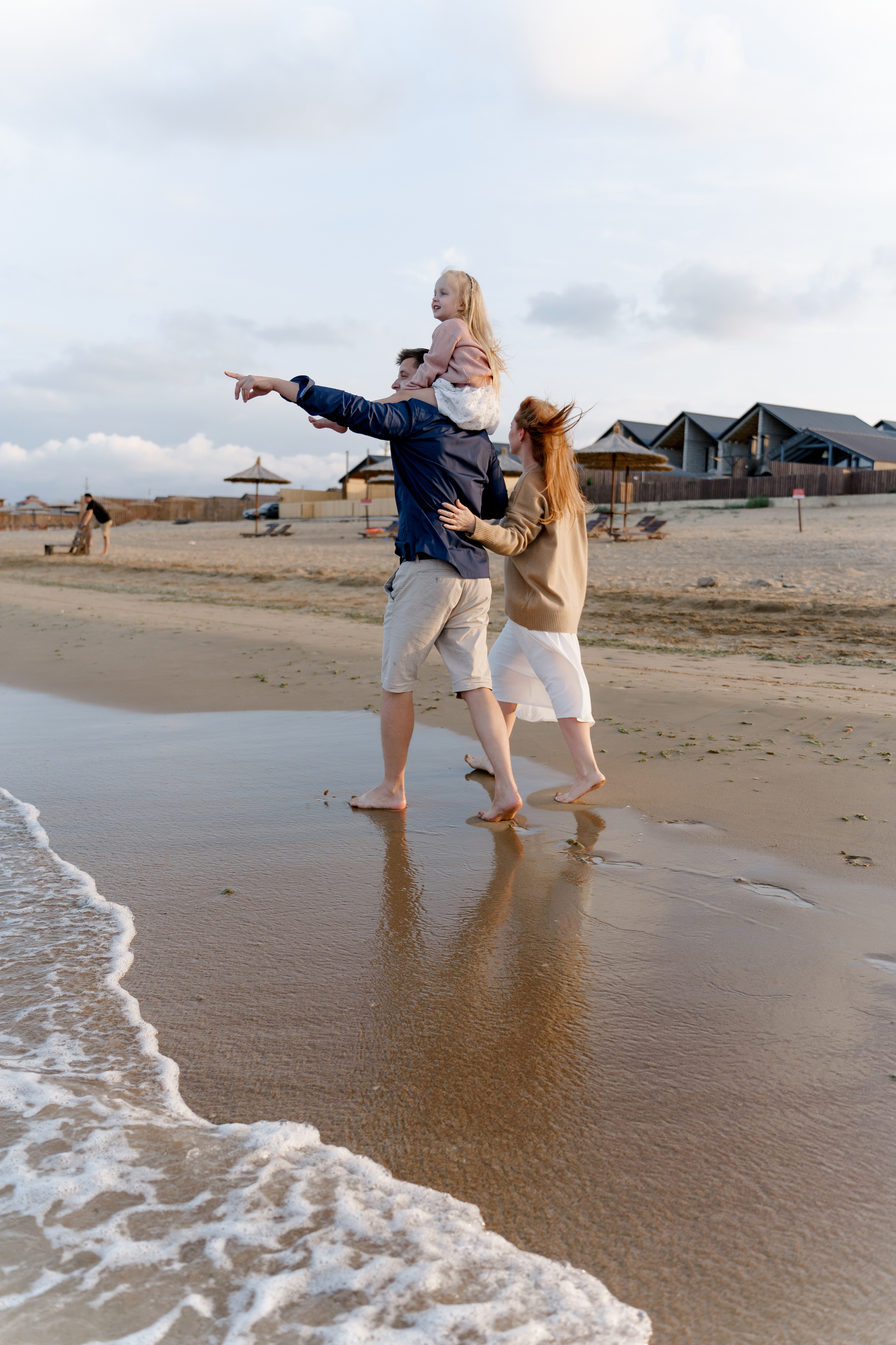 Семейный фотограф, Семейная фотосессия, Астрахань, Избербаш, Море, Семья, Дочь, Закат, Побережье, Дагестан. Александр Сысоев, Ефремовы.