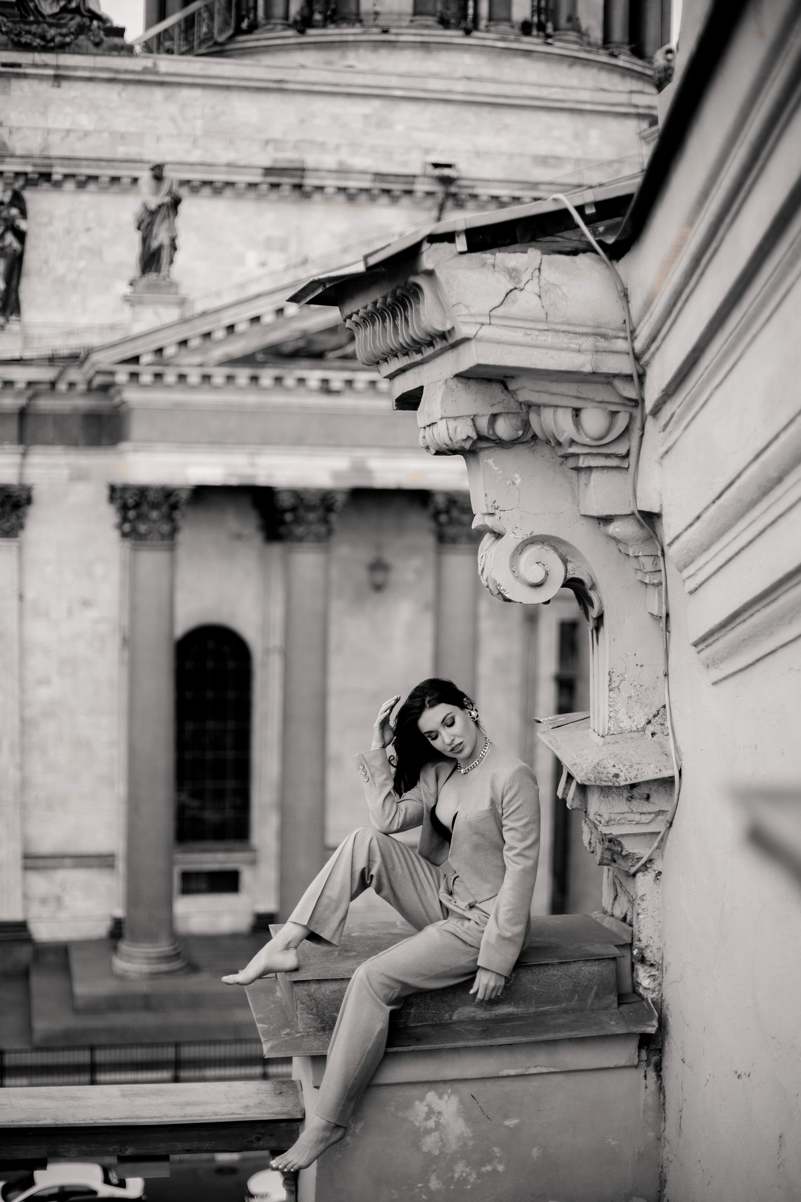 Вероника (съемка на крыше). Фотограф в Москве и Санкт-Петербурге Дарина