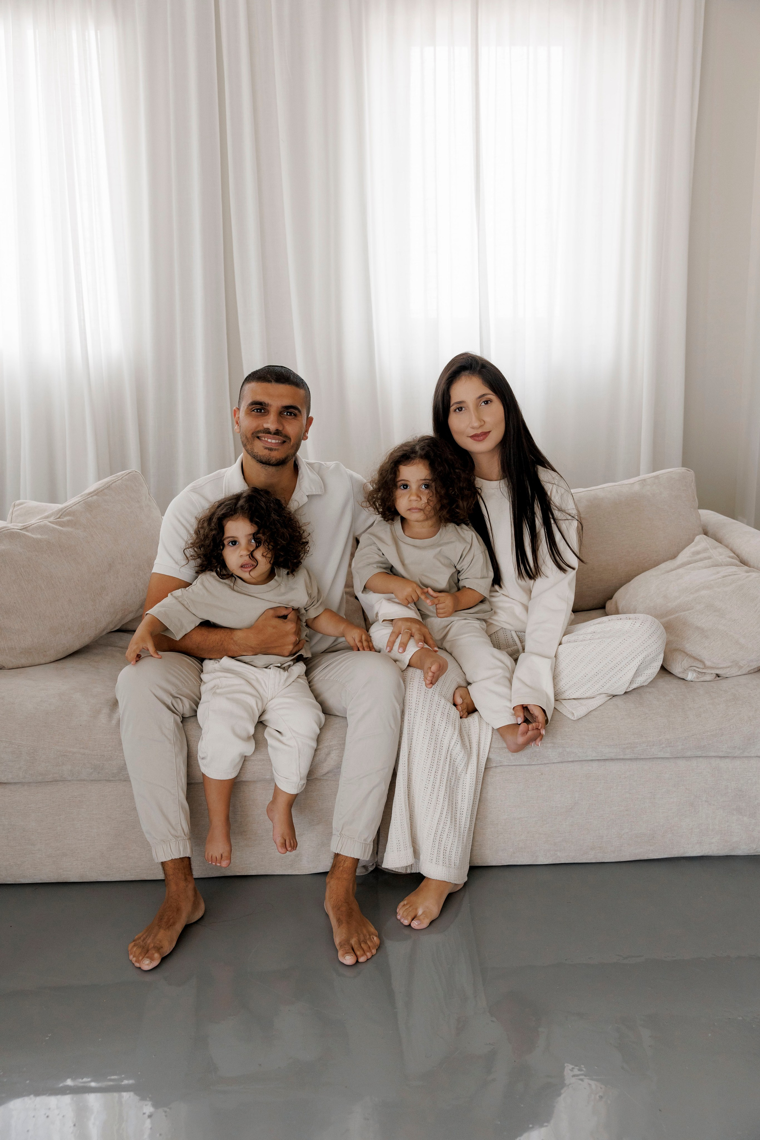 Family photoshoot inside the studio in Hadera. Wedding and family photographer