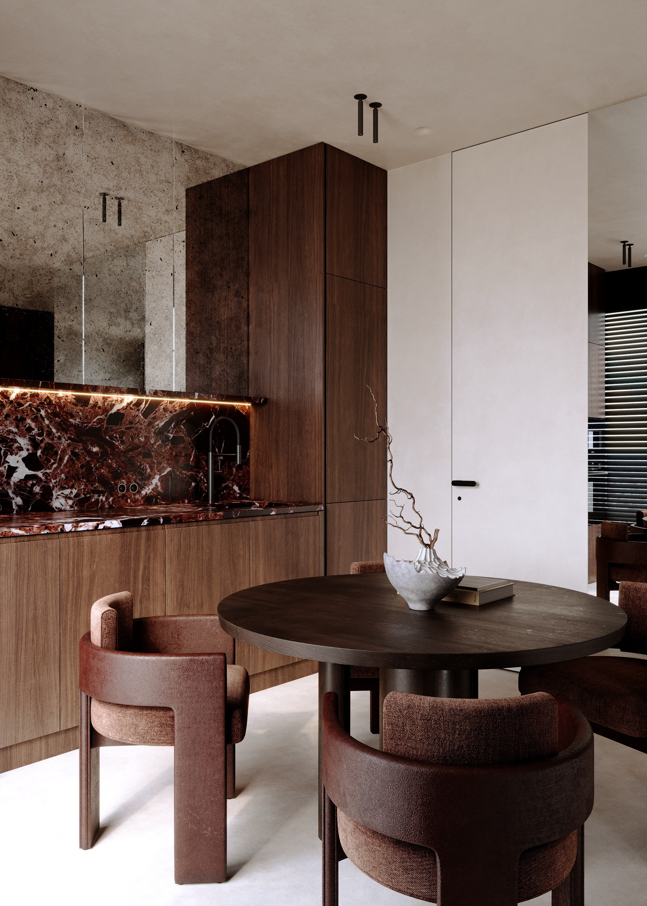 ЖК Глоракс | кухня-гостиная. 3d визуализатор Валерия Романова