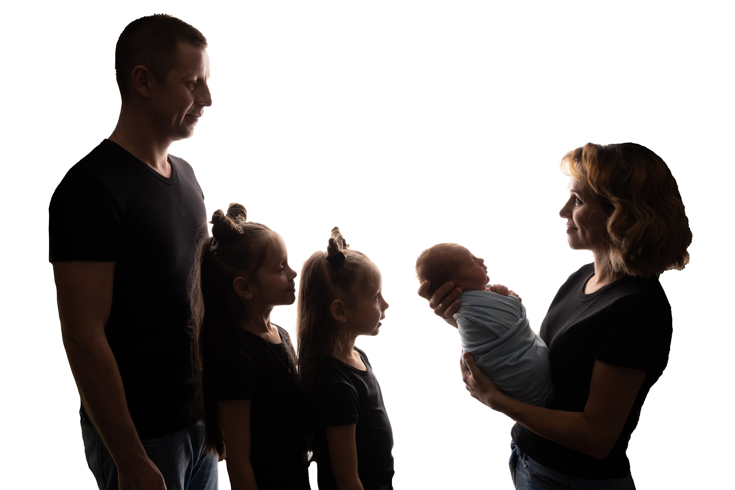 Саша, Эльвира, Евгений, Катя и Вика (на дому). Семейный и детский фотограф в Санкт-Петербурге Татьяна Горохова