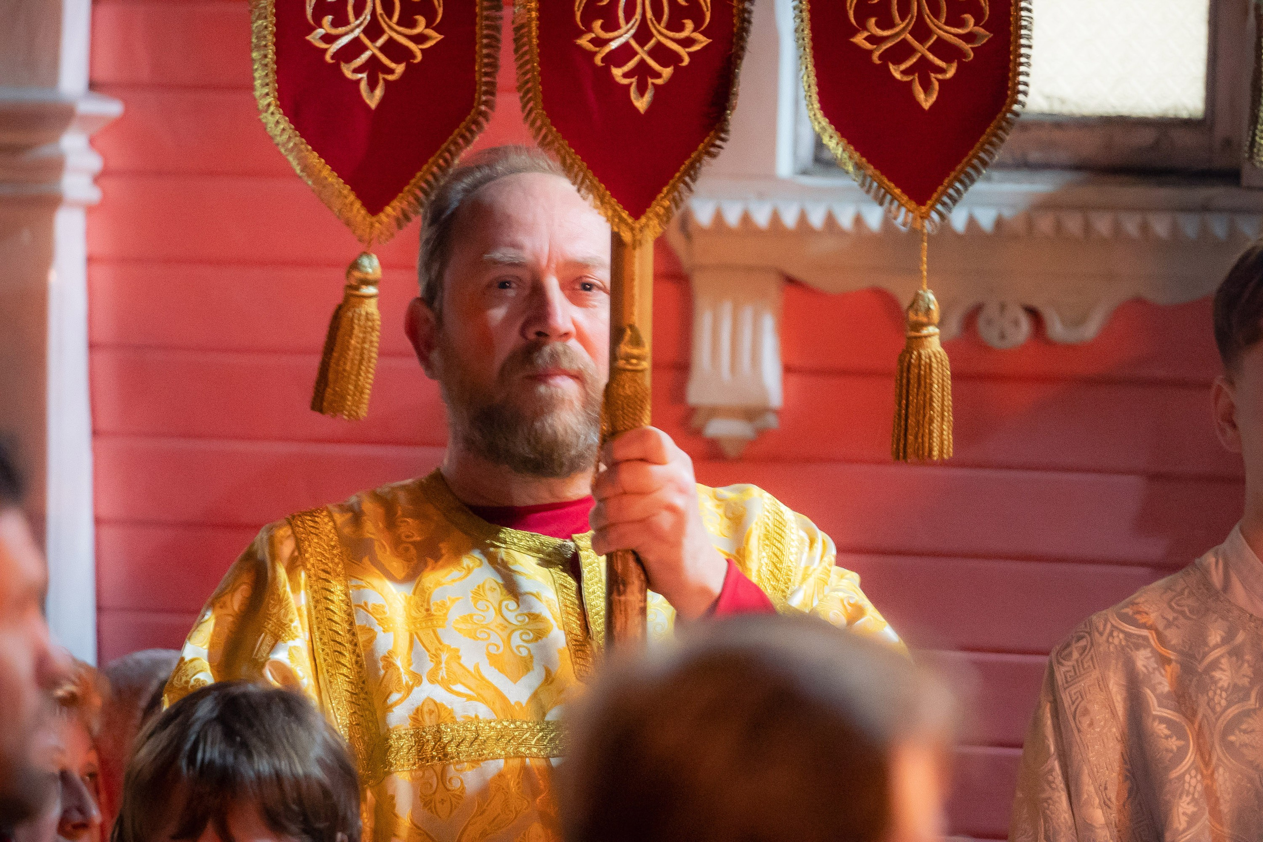 Богородский храм. Пасха. Полунощница, Божественная литургия. Антон и Татьяна Денисенко — В храме