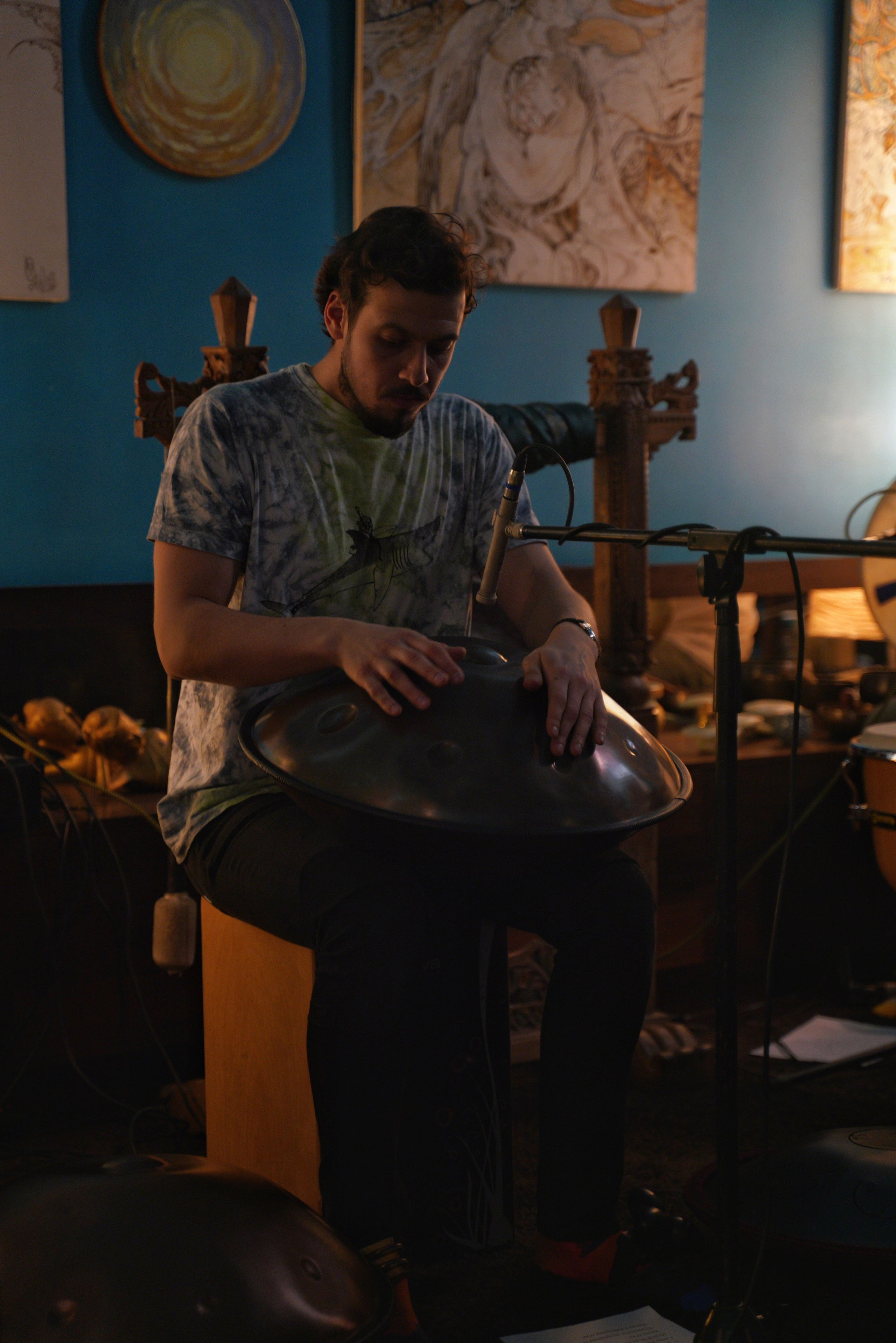 Выступление Forest jam project в Открытом в чайной Чаван. Портретный и репортажный фотограф Наталья Горобец