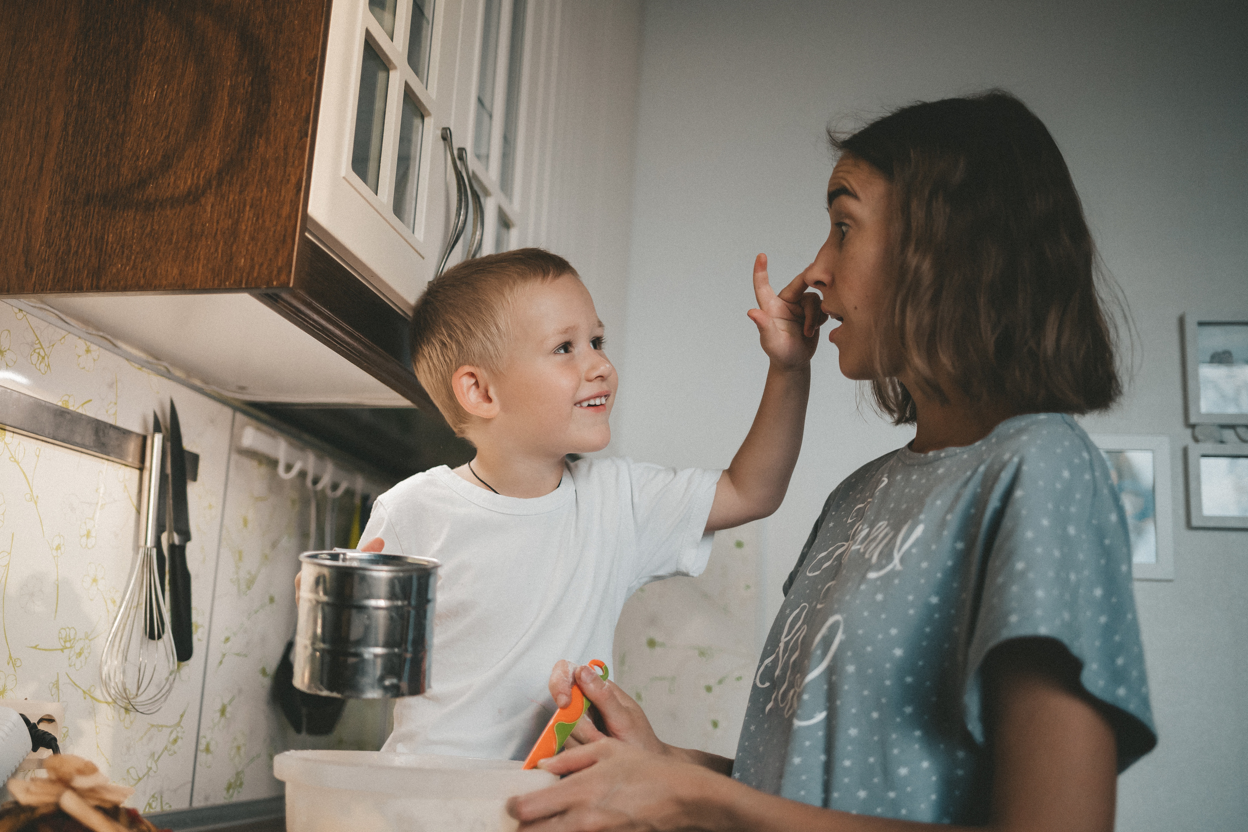 Печём пирог для папы. Фотограф Нижний Новгород