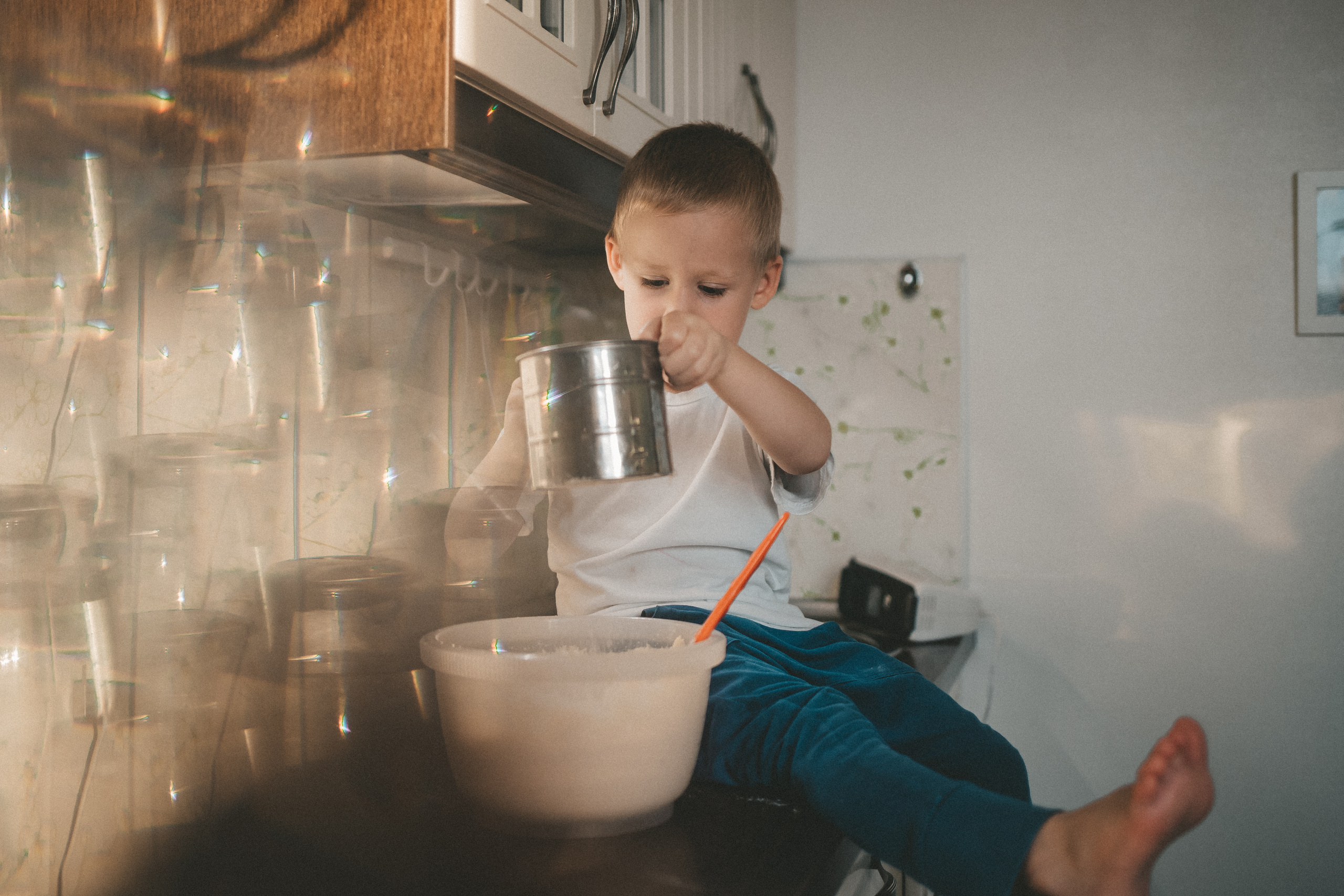 Печём пирог для папы. Фотограф Нижний Новгород