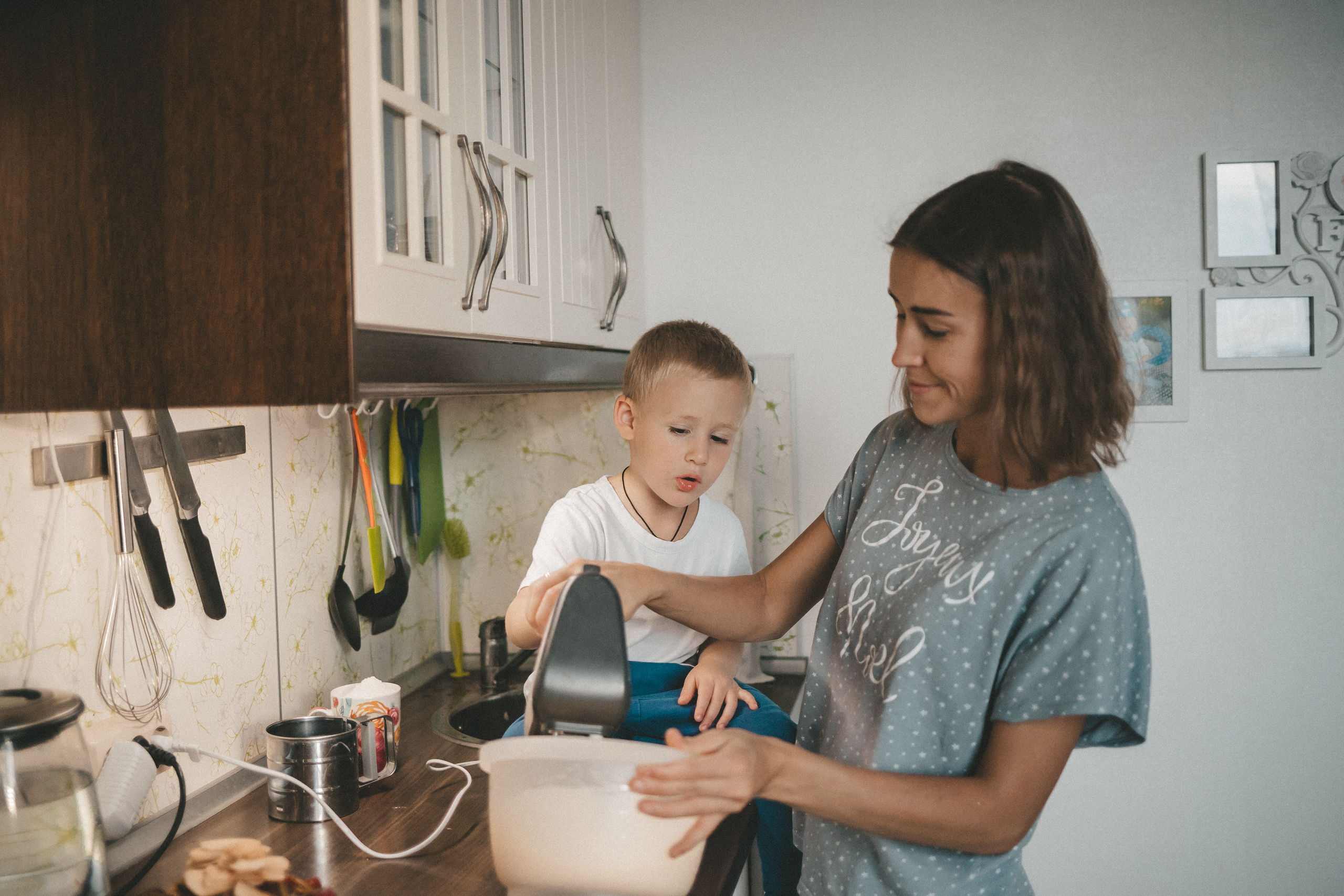 Печём пирог для папы. Фотограф Нижний Новгород