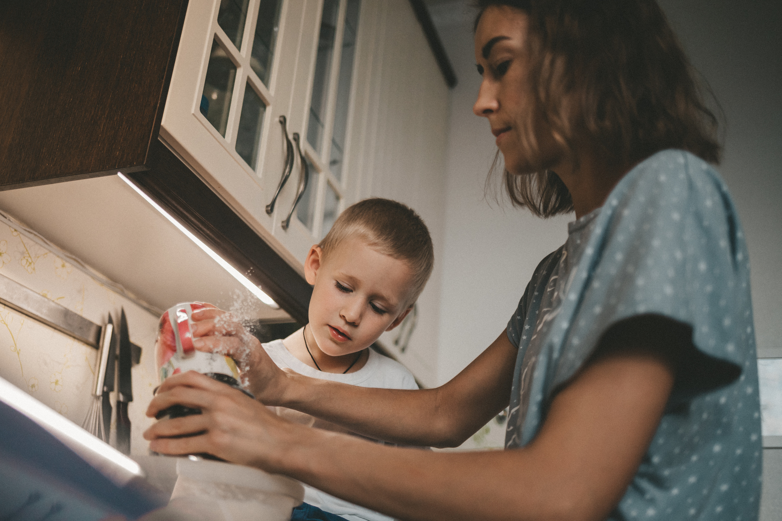 Печём пирог для папы. Фотограф Нижний Новгород
