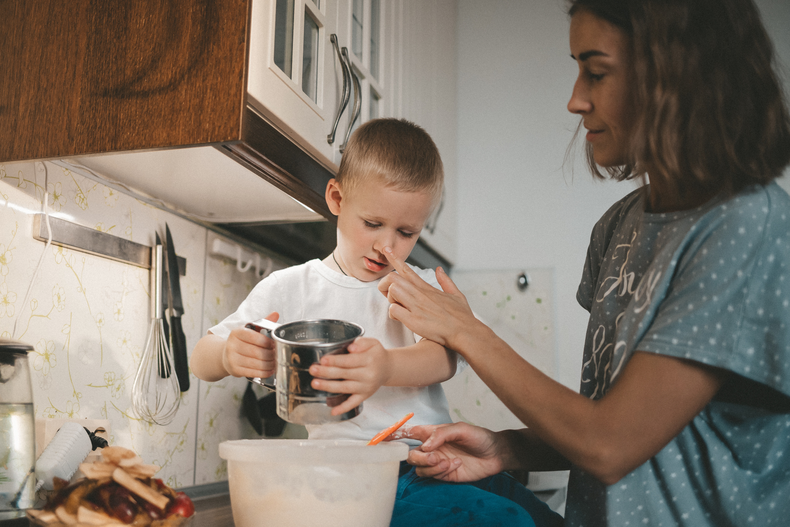 Печём пирог для папы. Фотограф Нижний Новгород