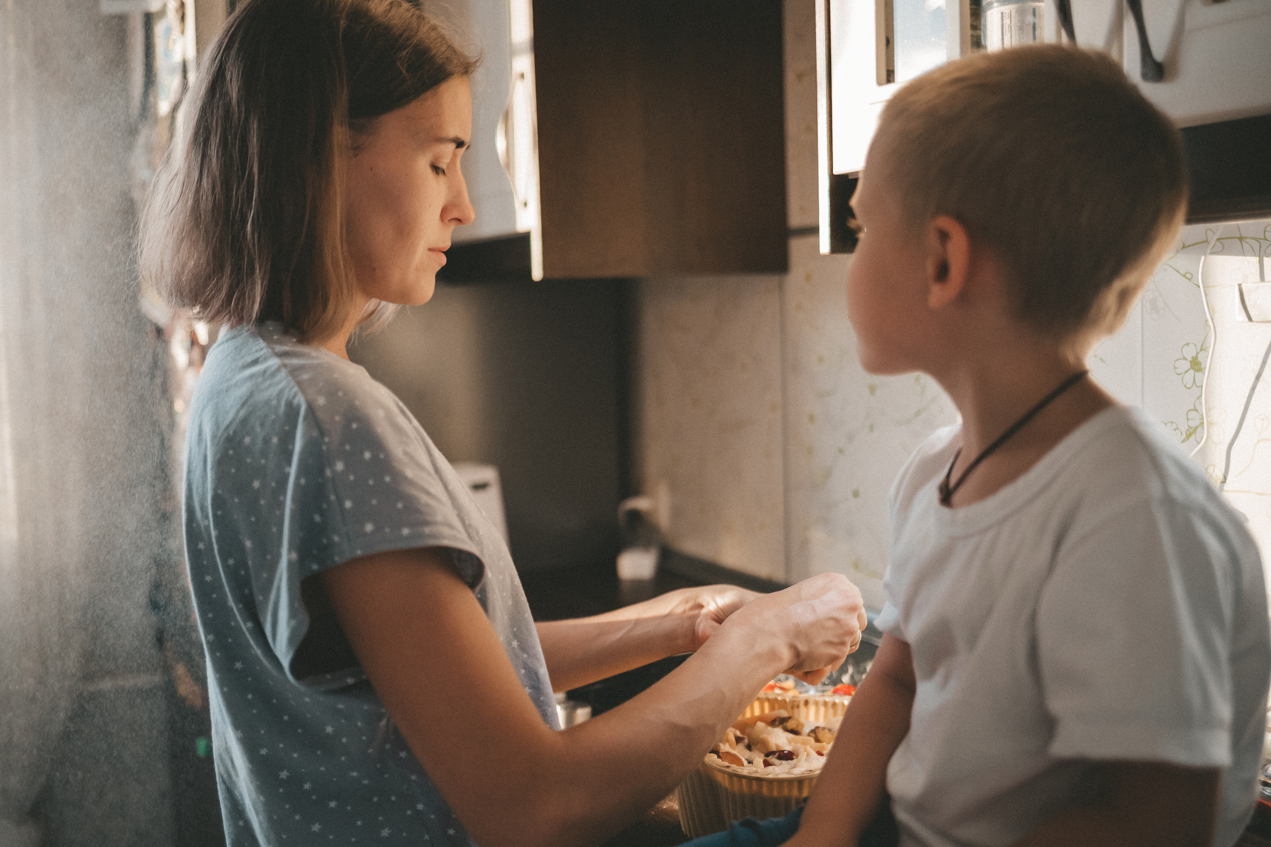 Печём пирог для папы. Фотограф Нижний Новгород