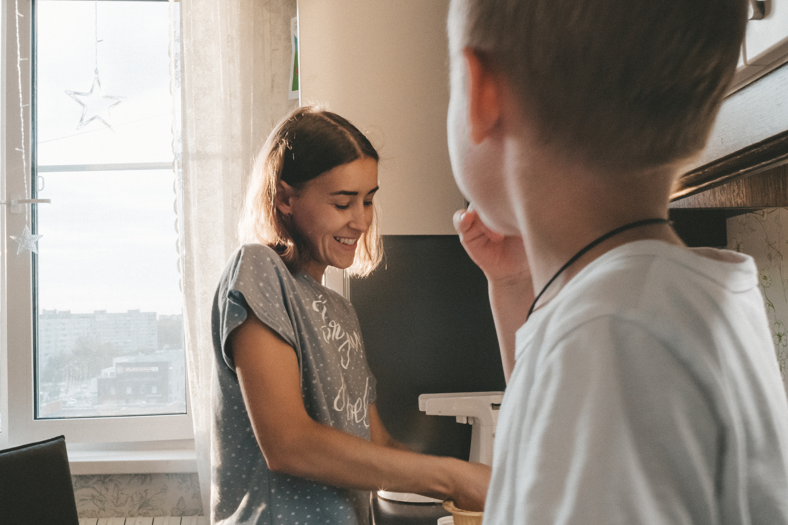 Печём пирог для папы. Фотограф Нижний Новгород