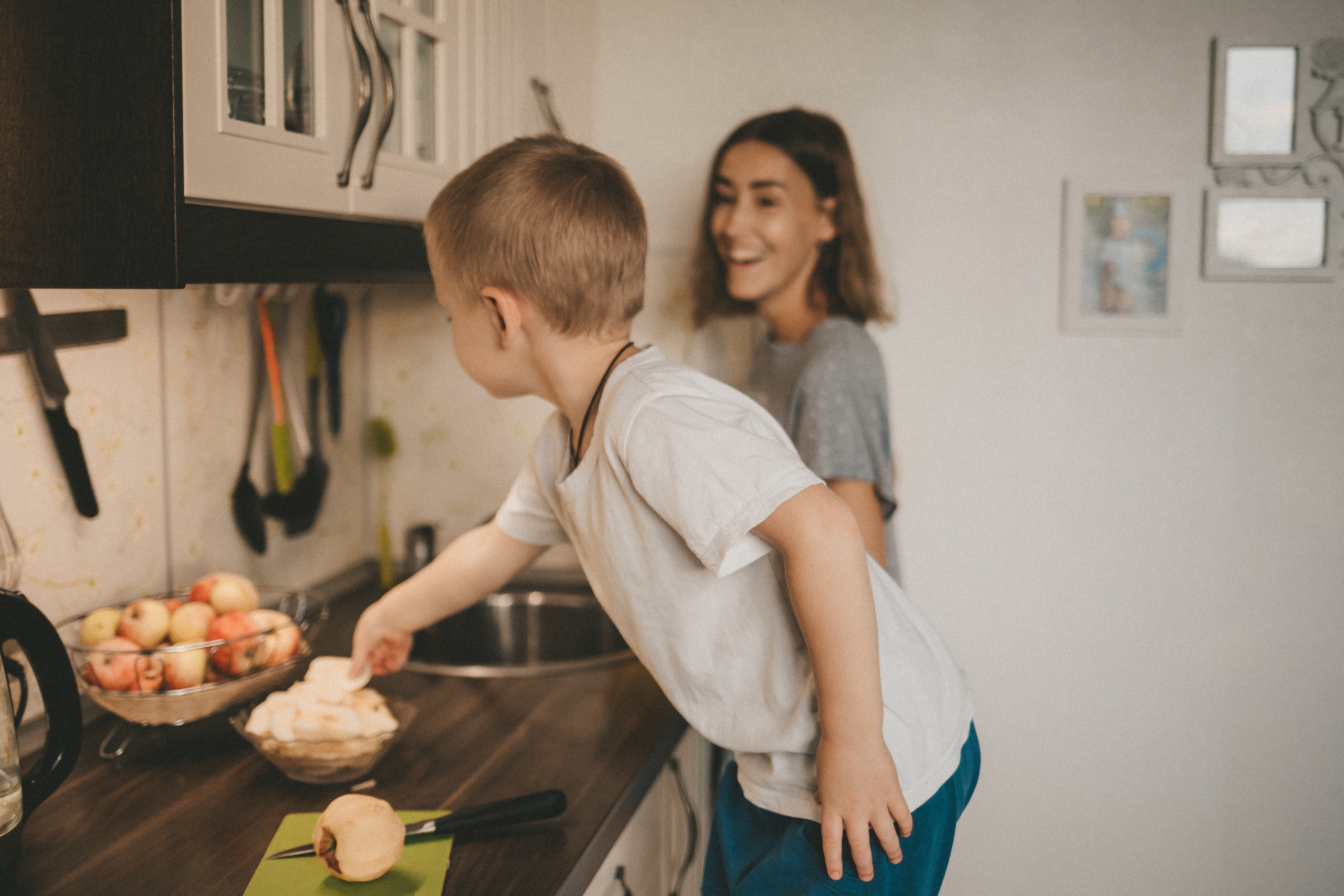 Печём пирог для папы. Фотограф Нижний Новгород