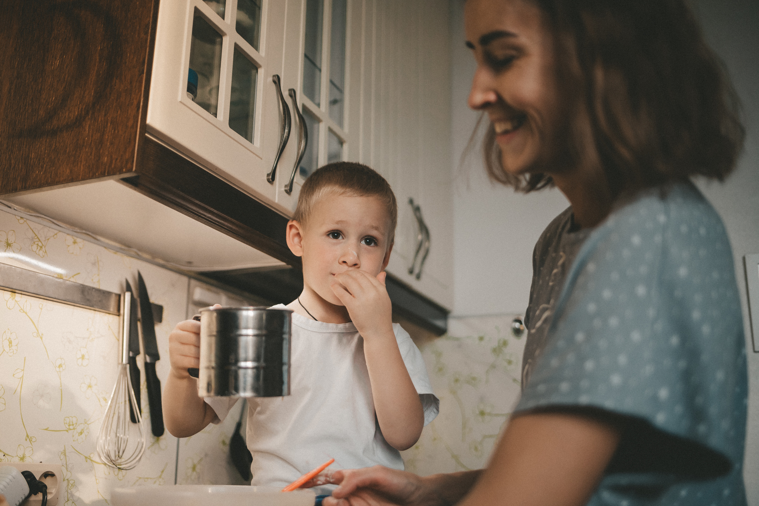 Печём пирог для папы. Фотограф Нижний Новгород