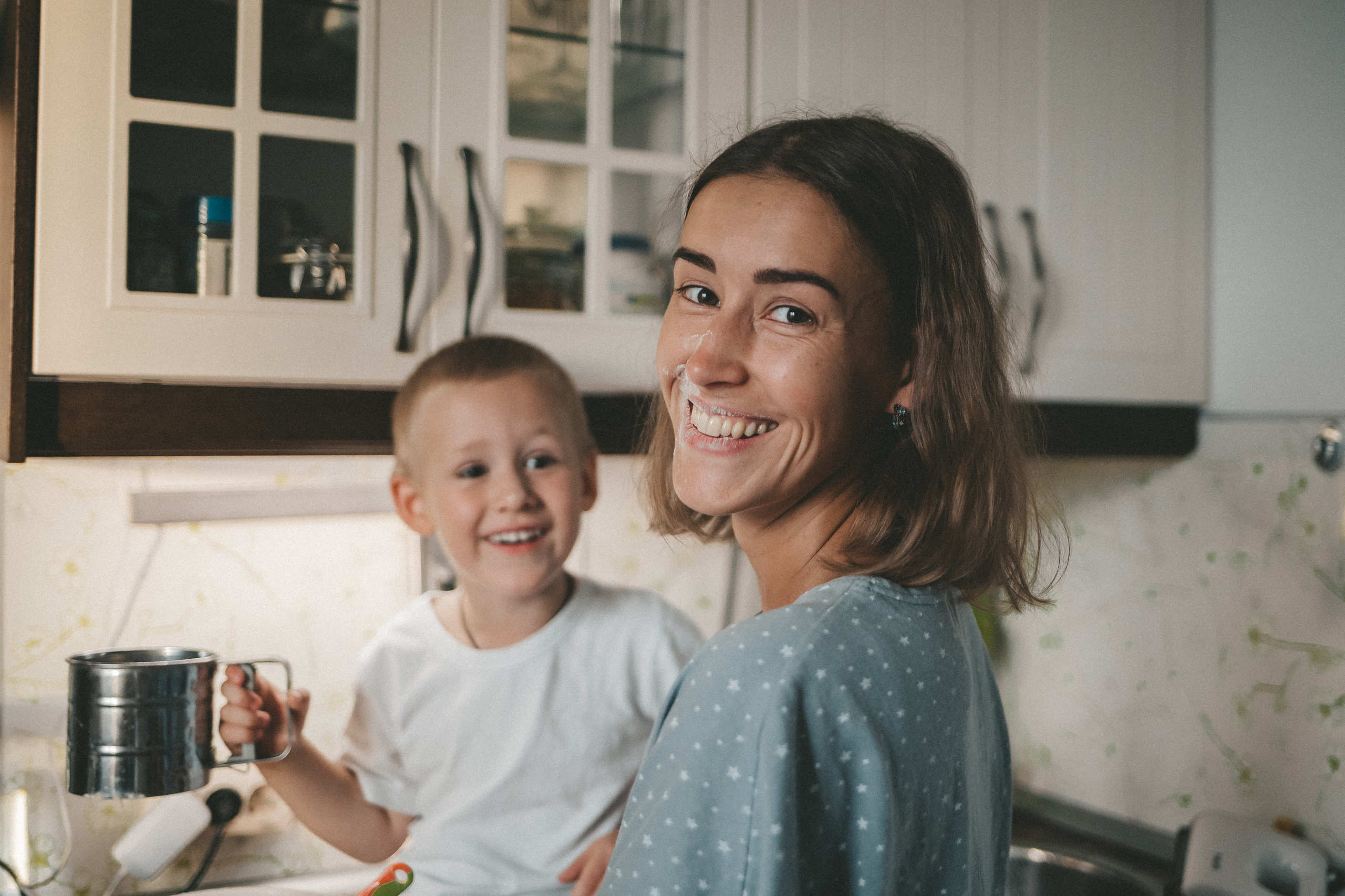 Печём пирог для папы. Фотограф Нижний Новгород