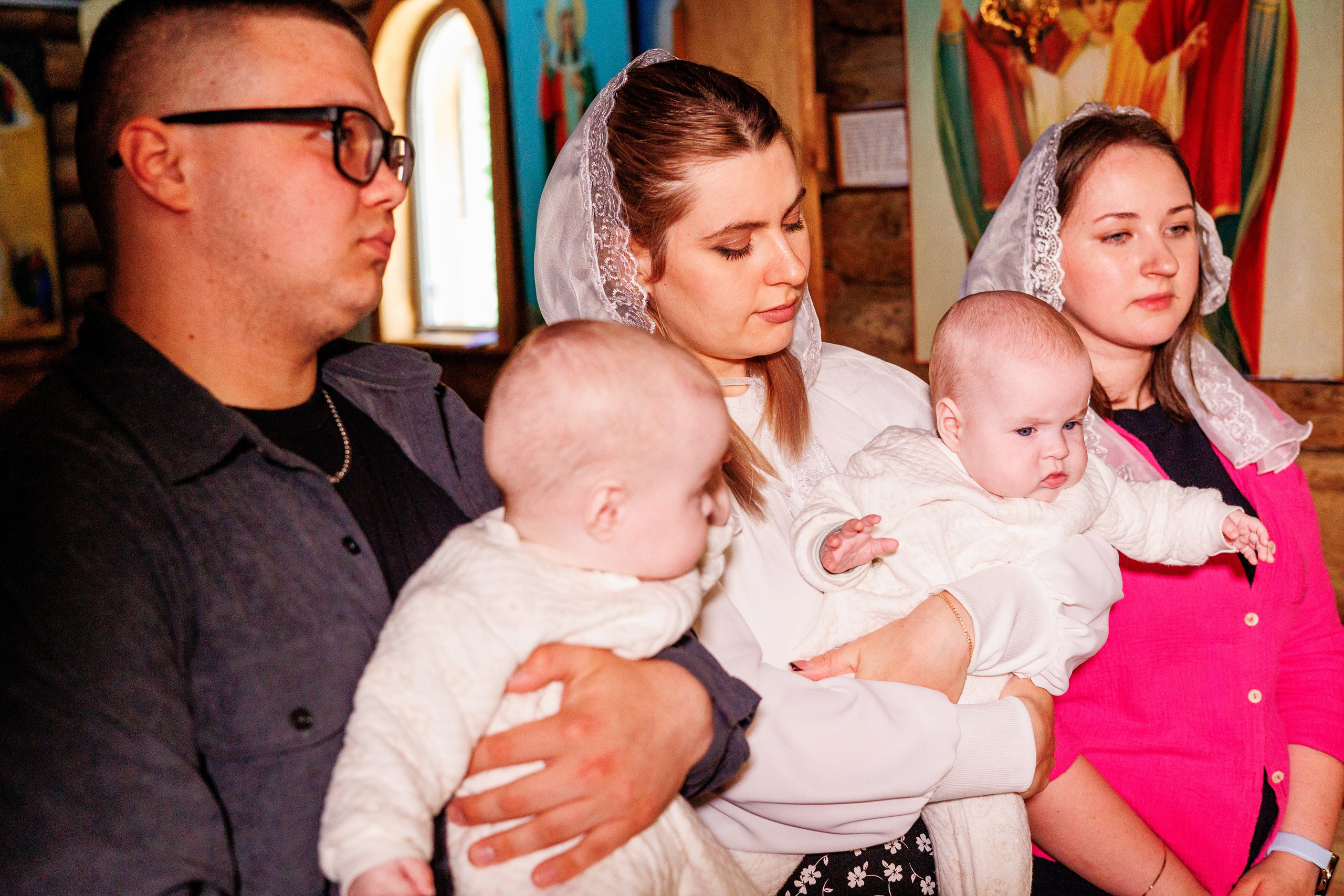 Крещение близняшек. Свадебный и семейный фотограф в Армавире