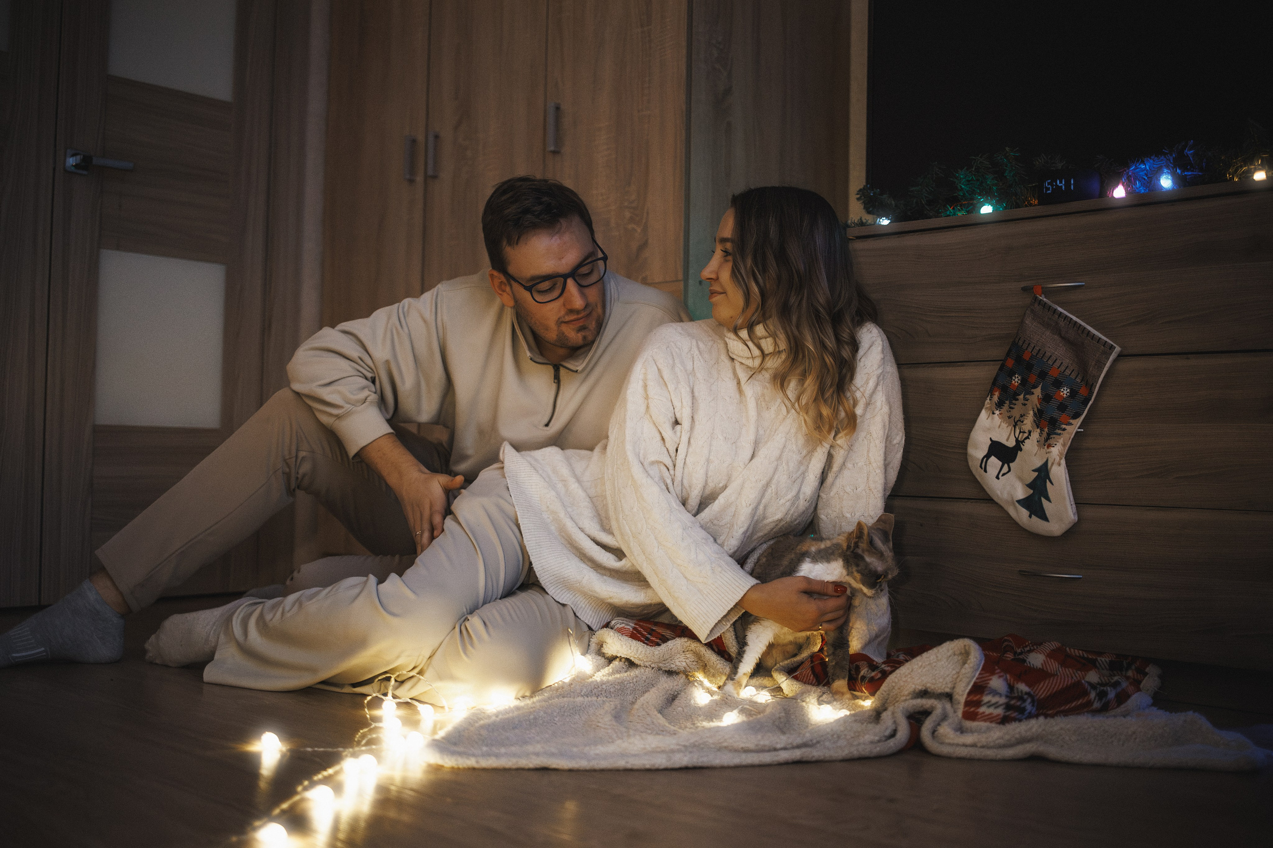 Домашняя новогодняя. Фотограф Анималист в Москве Анастасия Жучкова