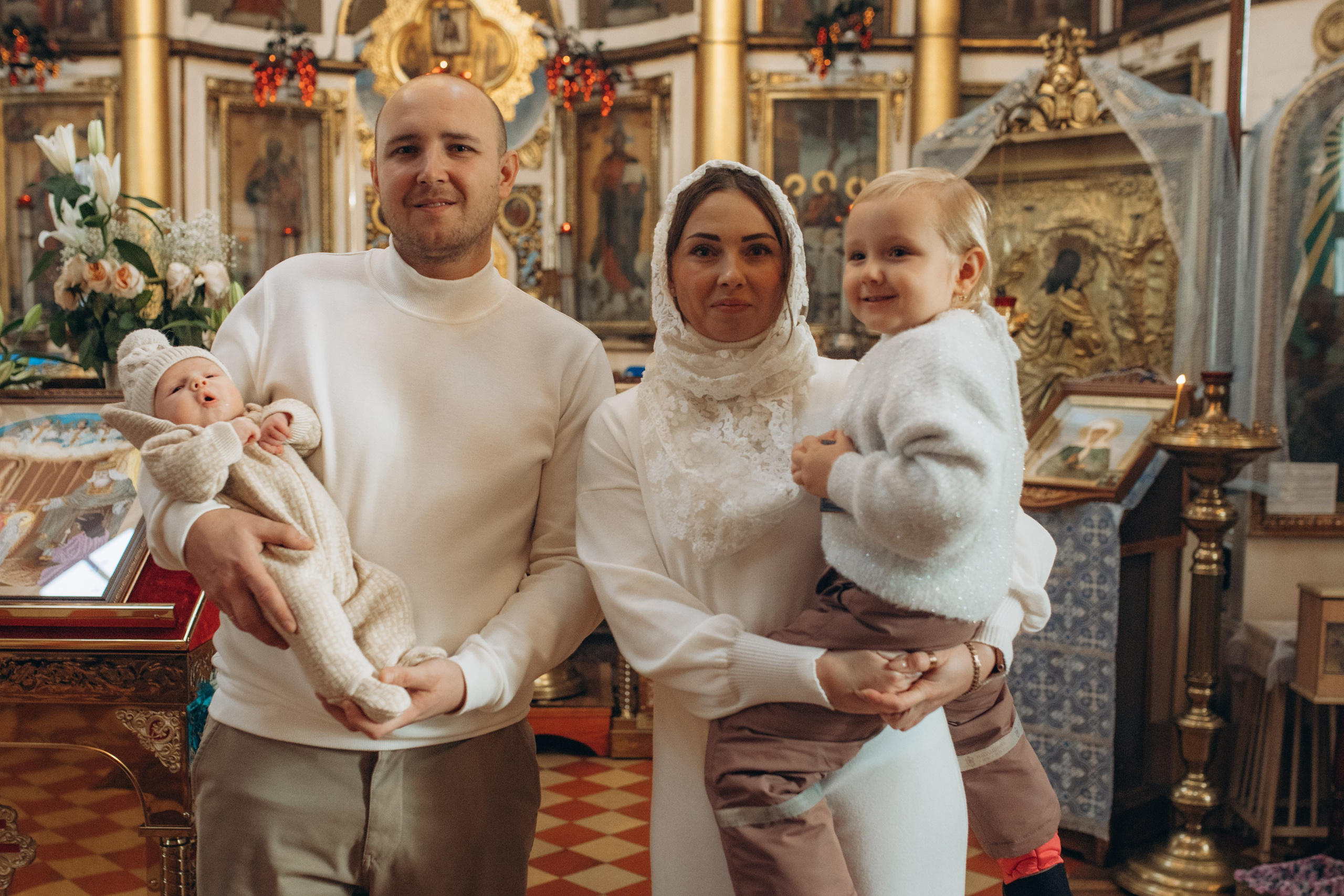 Крещение Михаил. Семейный и домашний фотограф в Москве и МО Королева Валерия