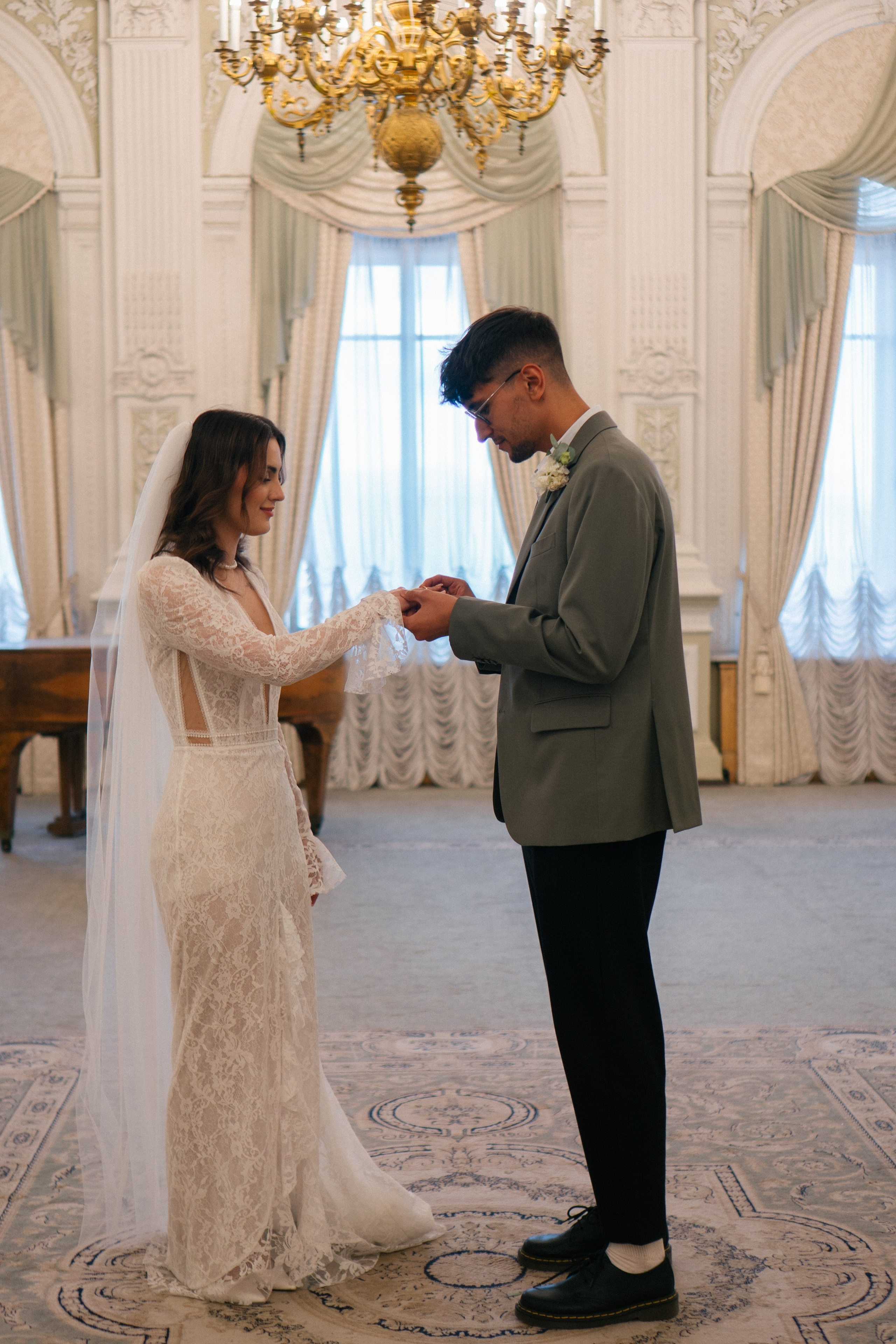 СВАДЕБНАЯ СЬЕМКА В ПЕРВОМ ДВОРЦЕ БРАКОСОЧЕТАНИЯ. Профессиональный фотограф, Санкт-Петербург — Виктория Богомолова