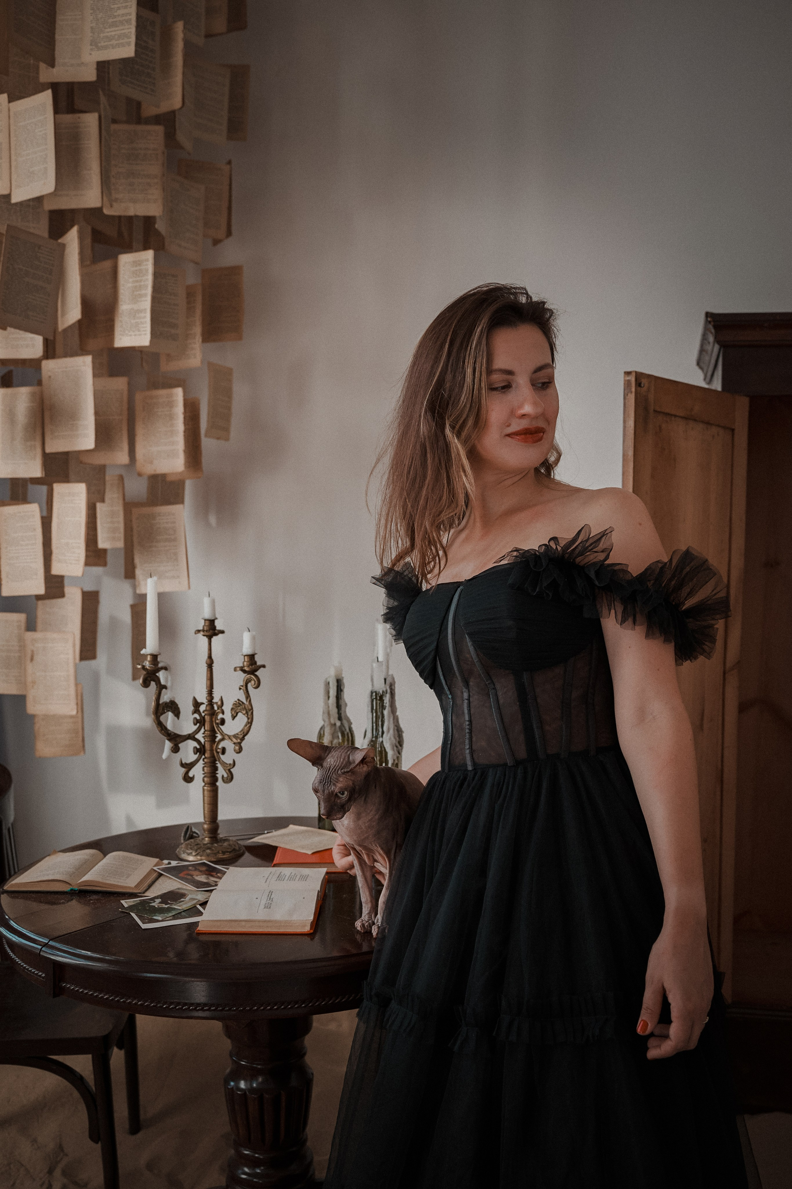 Мария, коты Рамсик и Вася. Фотограф анималист в Казани Алина Сулейманова. Фотограф животных