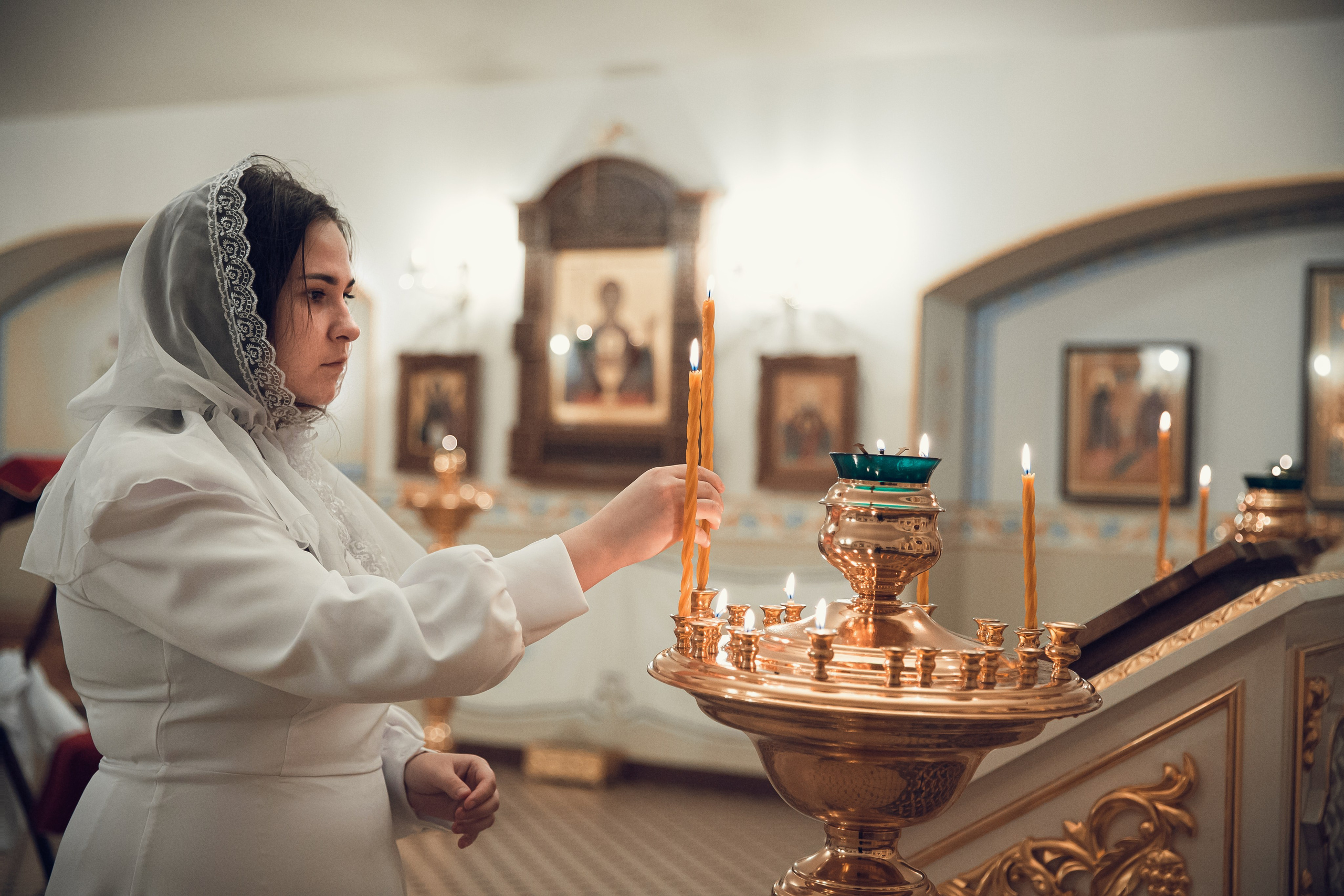 Крещение Полины. Фотограф на крещение в Рязани. Семейный фотограф