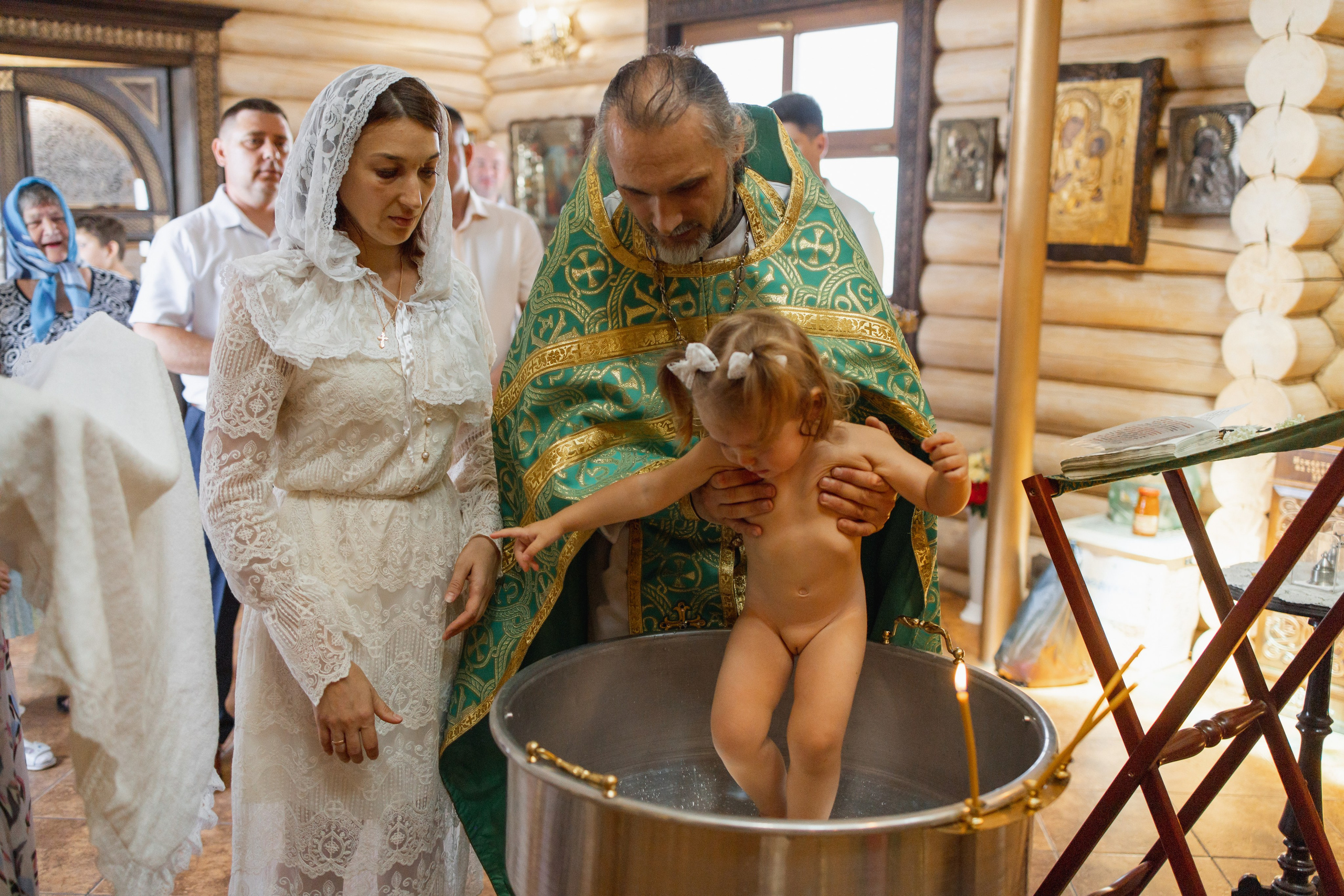 Крещение Дарьи в Храме Сергия Радонежского. Свадебный и семейный фотограф Ольга Разрядова