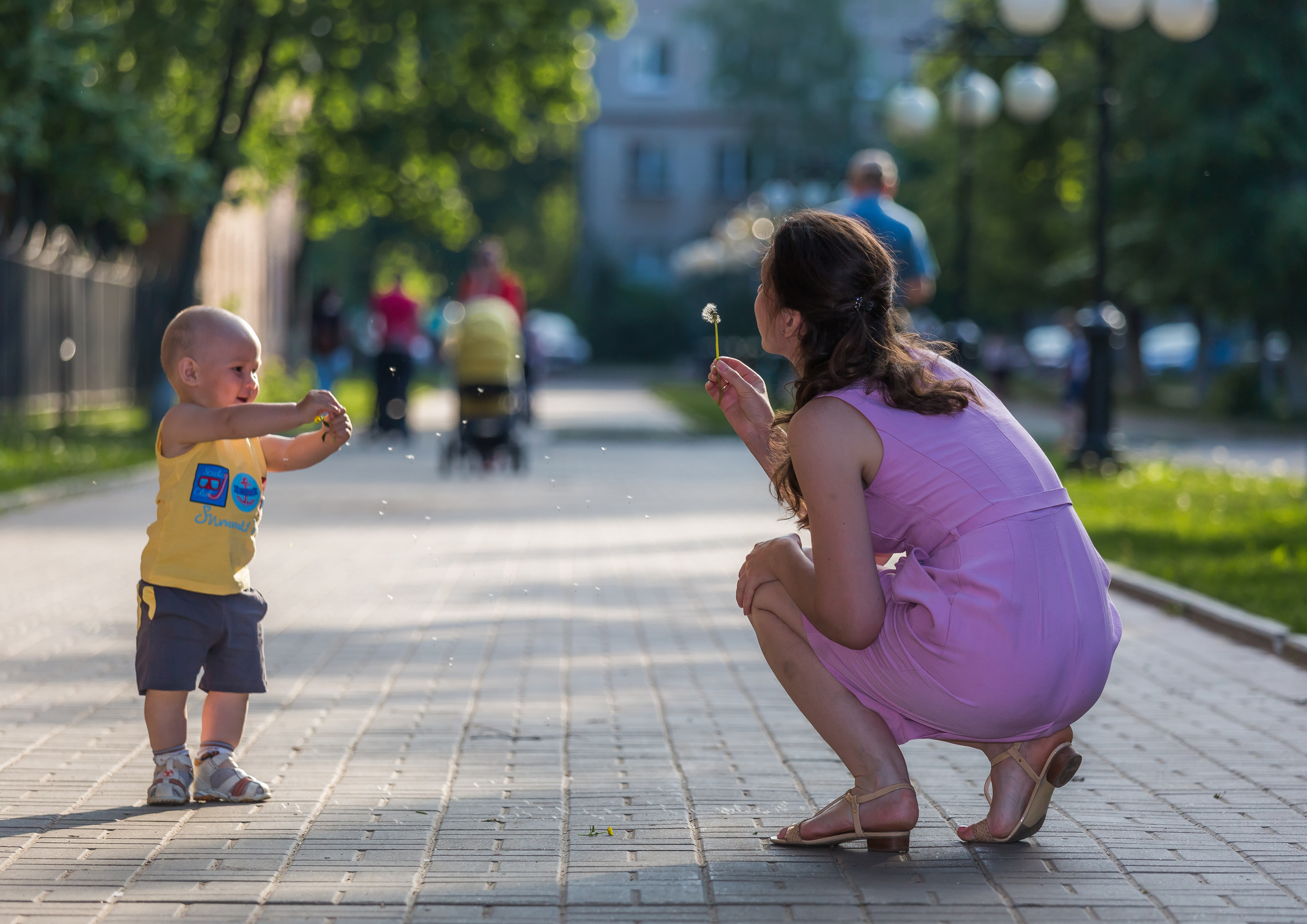 Семейная фотосессия в городском парке