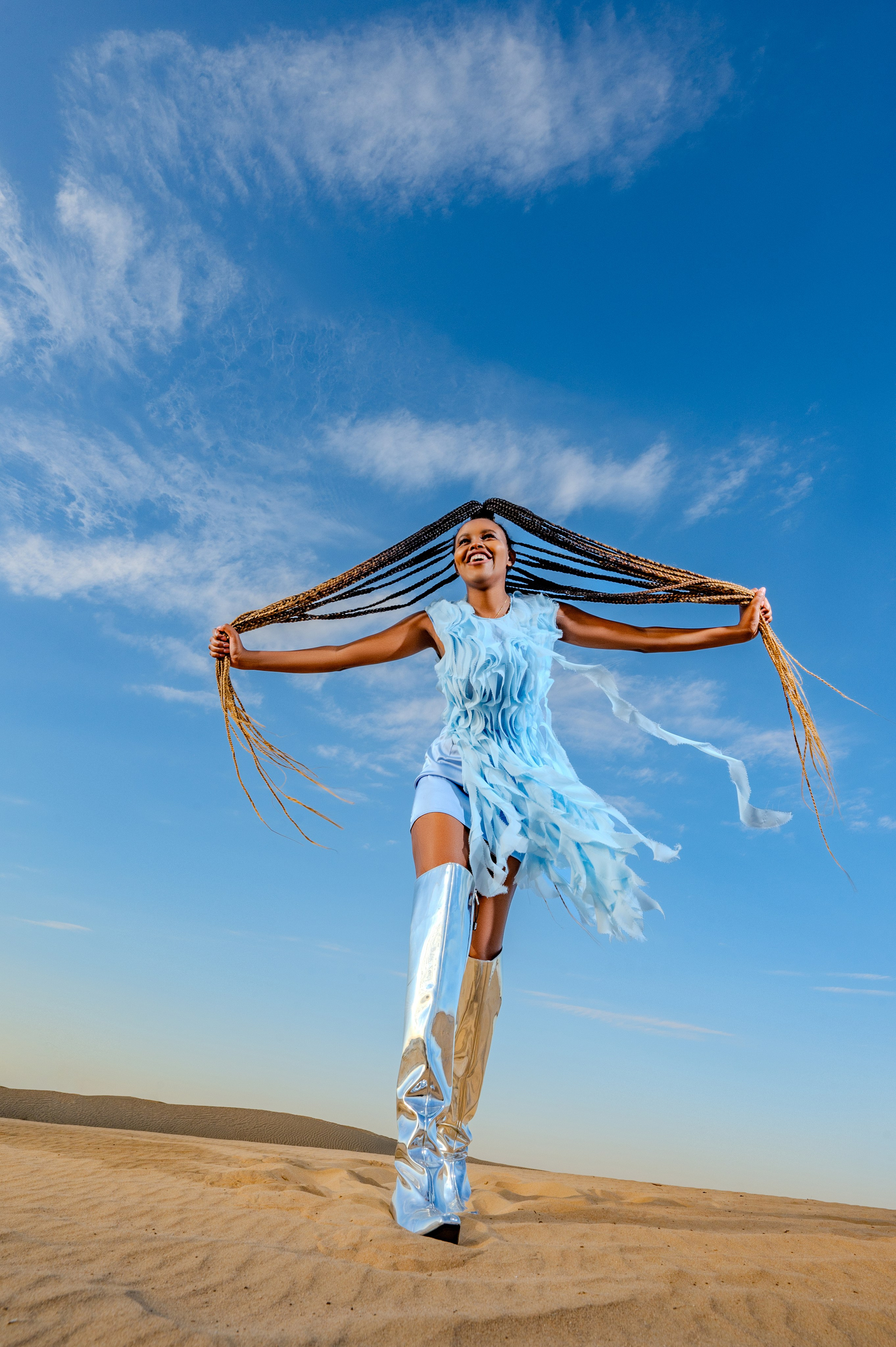 Esther blue sky. Коммерческий фотограф Москва /Дубай, эксклюзивные фэшн фотосессии