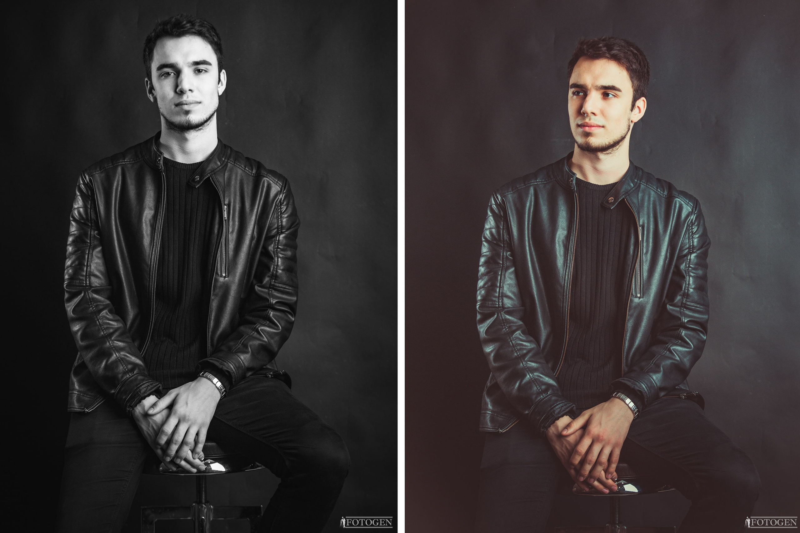 Профессиональная мужская фотосессия в Fotogen: Ваша история в кадре. Интерьерная фотостудия FOTOGEN г. Краснодар