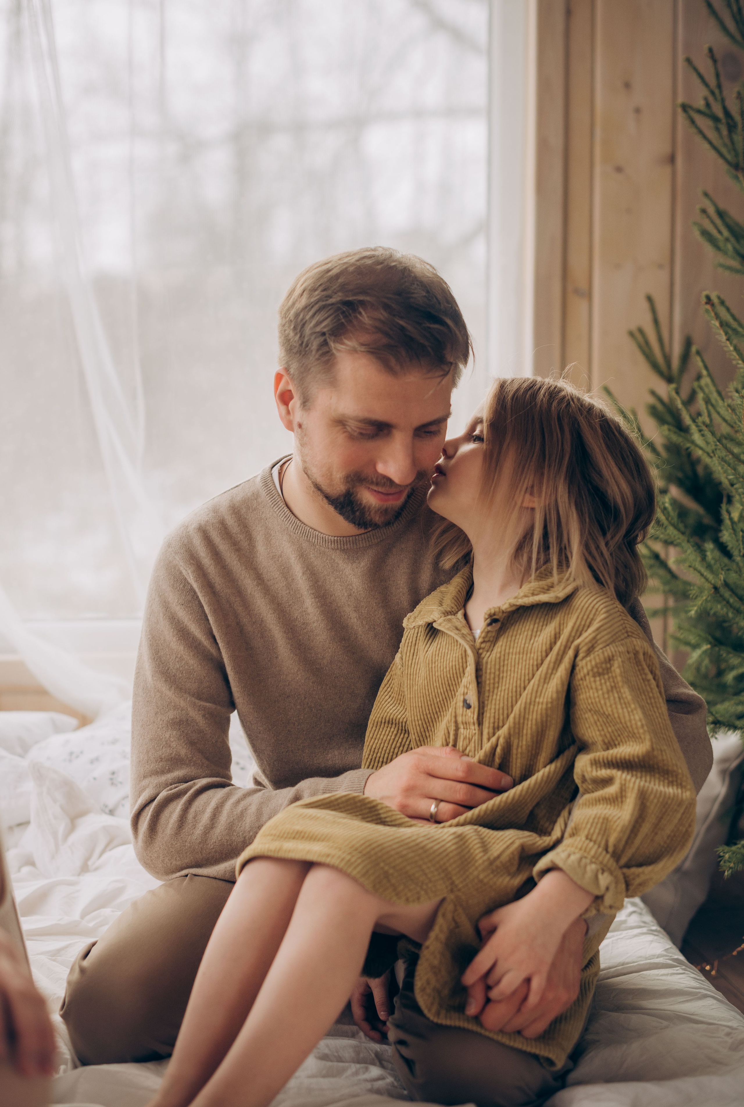 Семейная новогодняя фотосессия в студии. Семейный фотограф в Домодедово и Москве Елена Пичугина