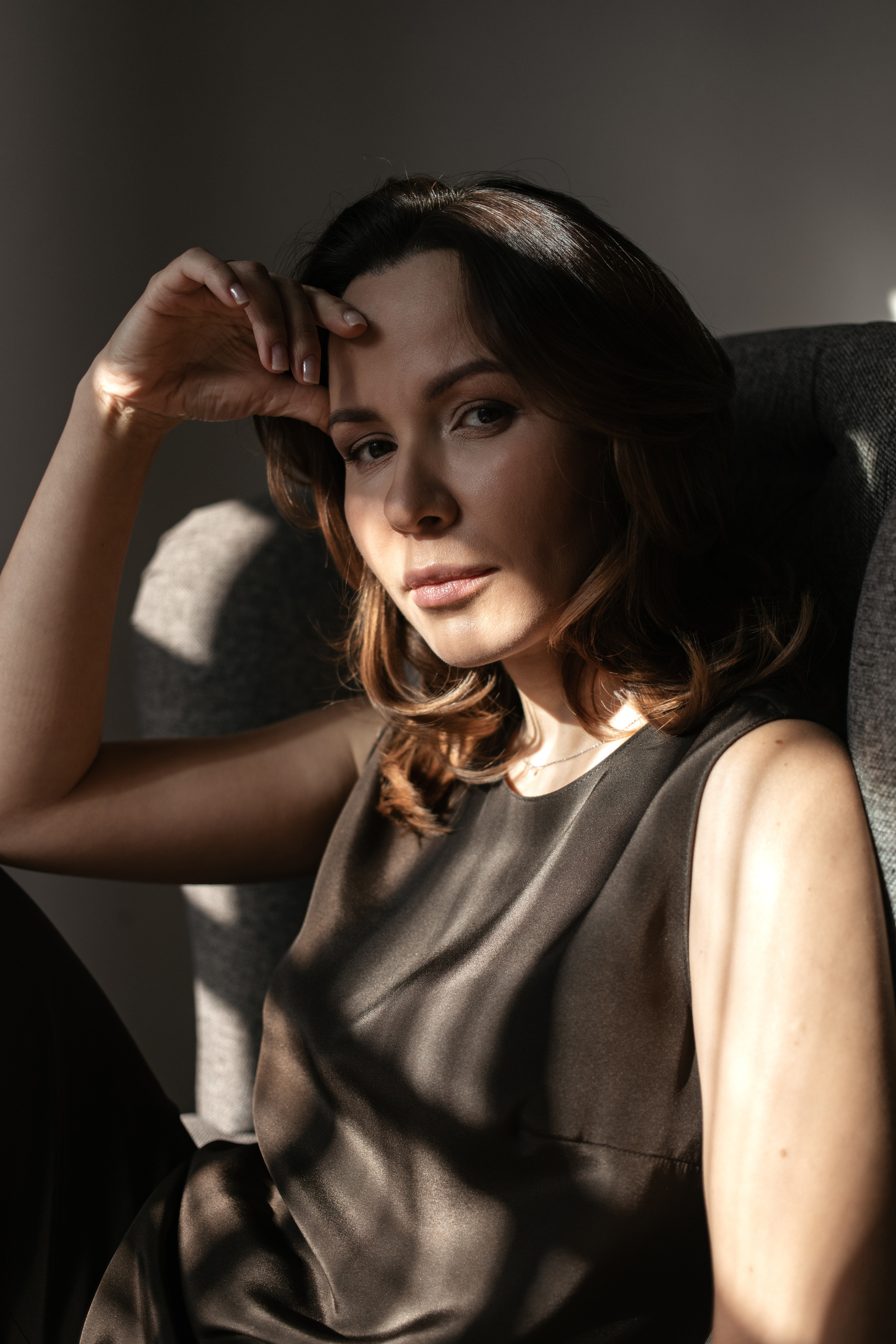 Индивидуальная фотосессия в студии. Фотограф из Санкт-Петербурга Оксана Валковая. Женский портрет. Портрет