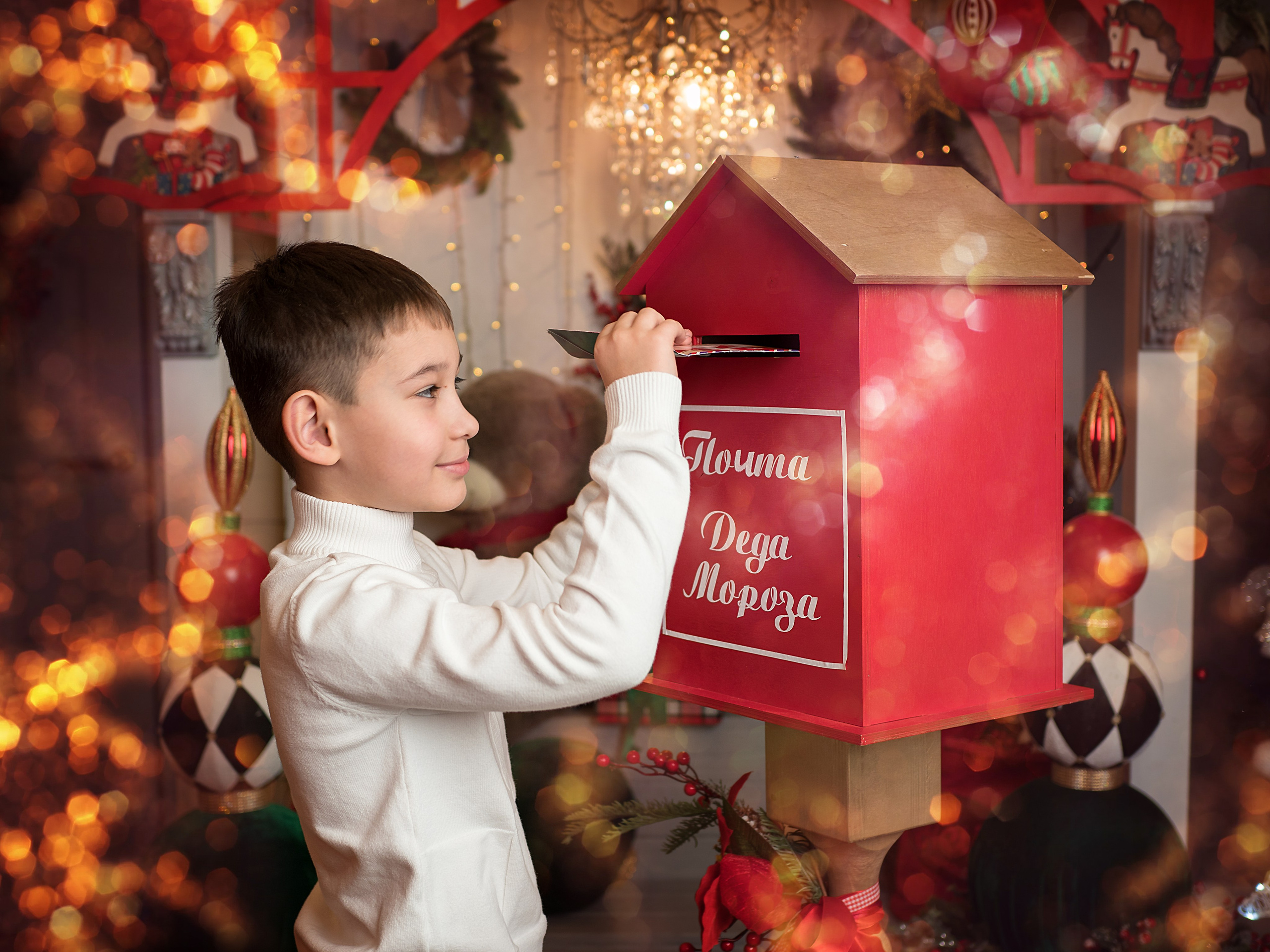 Детская новогодняя фотосессия в студии