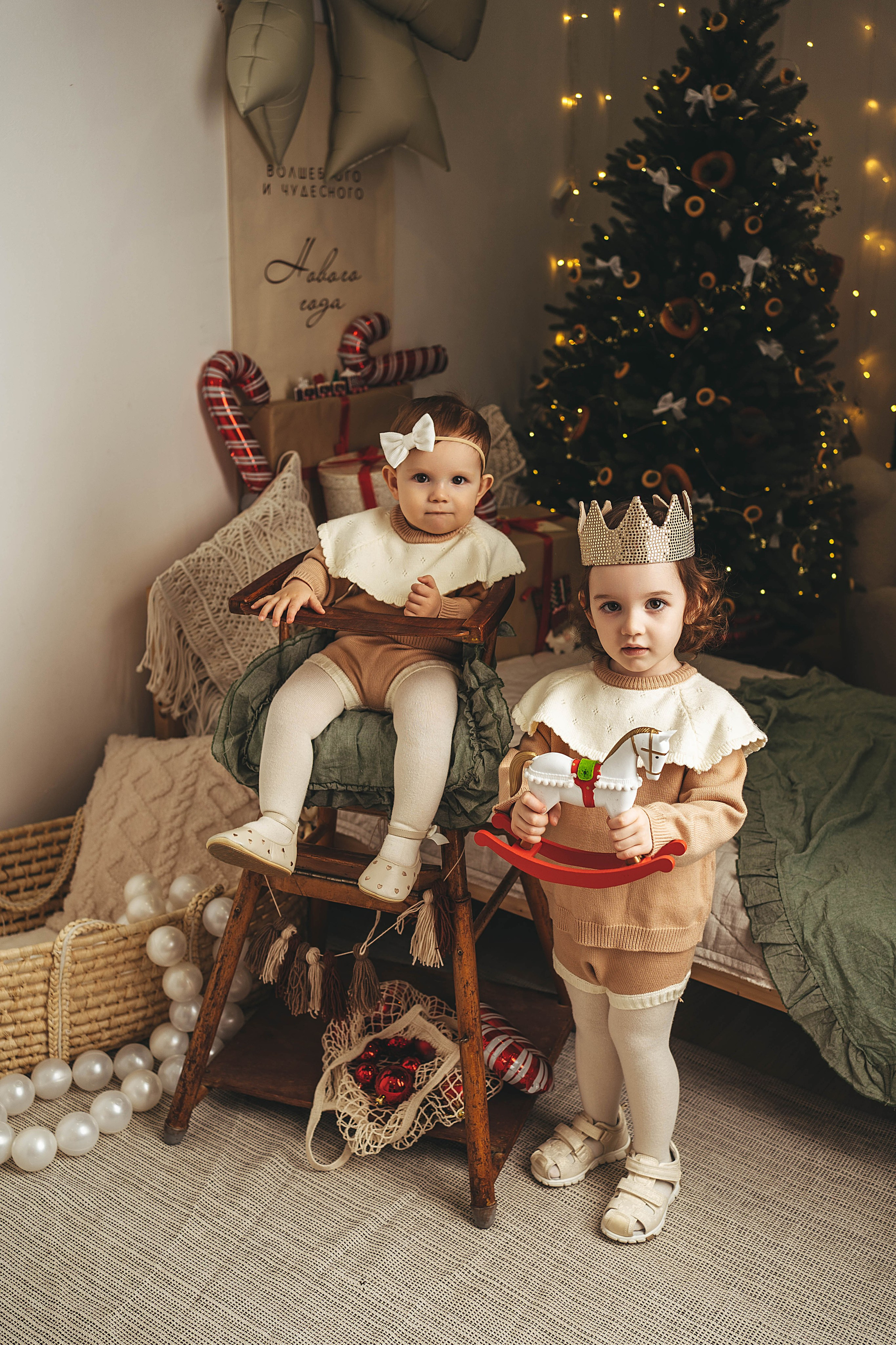 Новогодний фотопроект для малышей 2026. Семейный и детский фотограф новорожденных Ульяновск