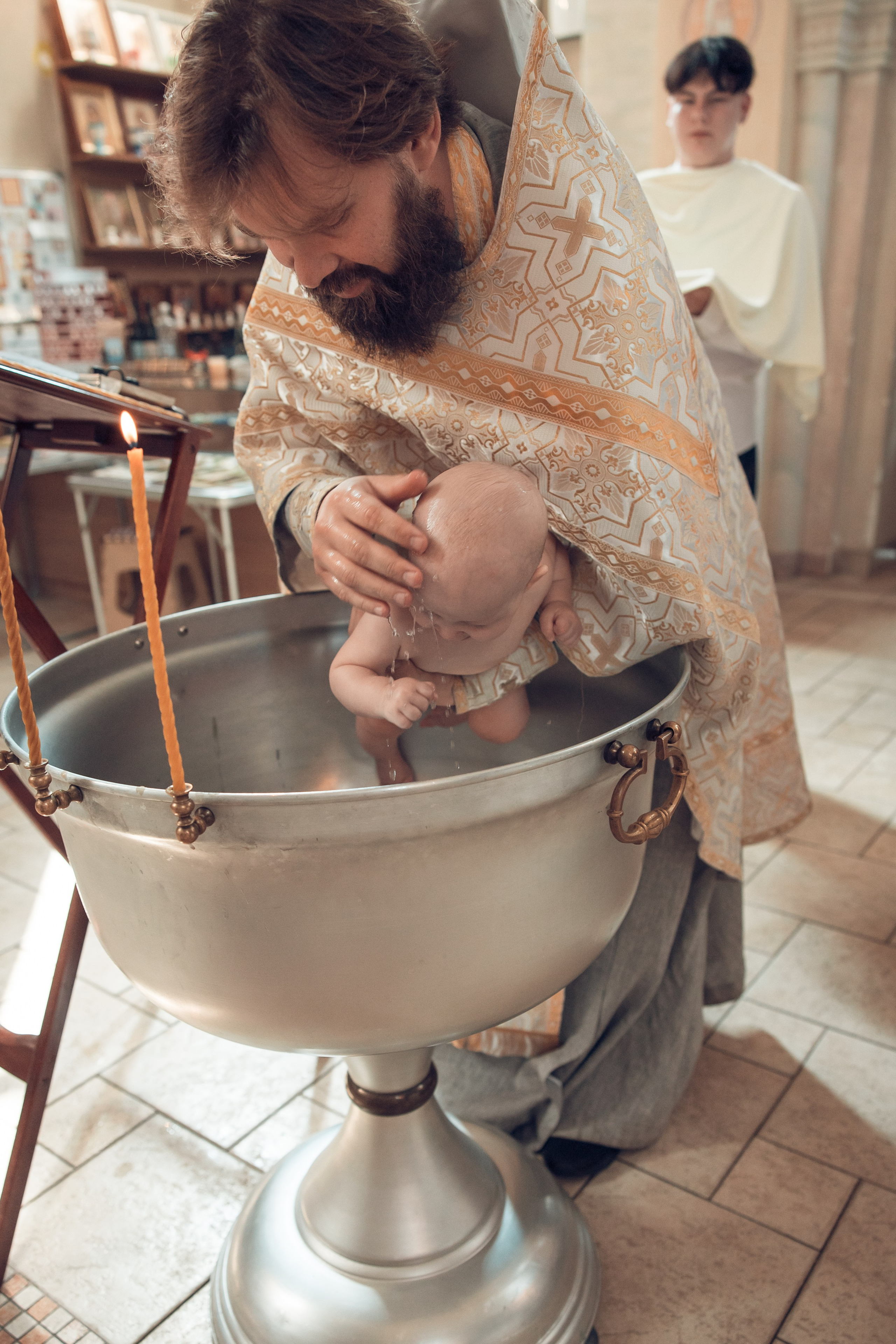 крещение в храме Всецарица, крещение у Павла Конькова