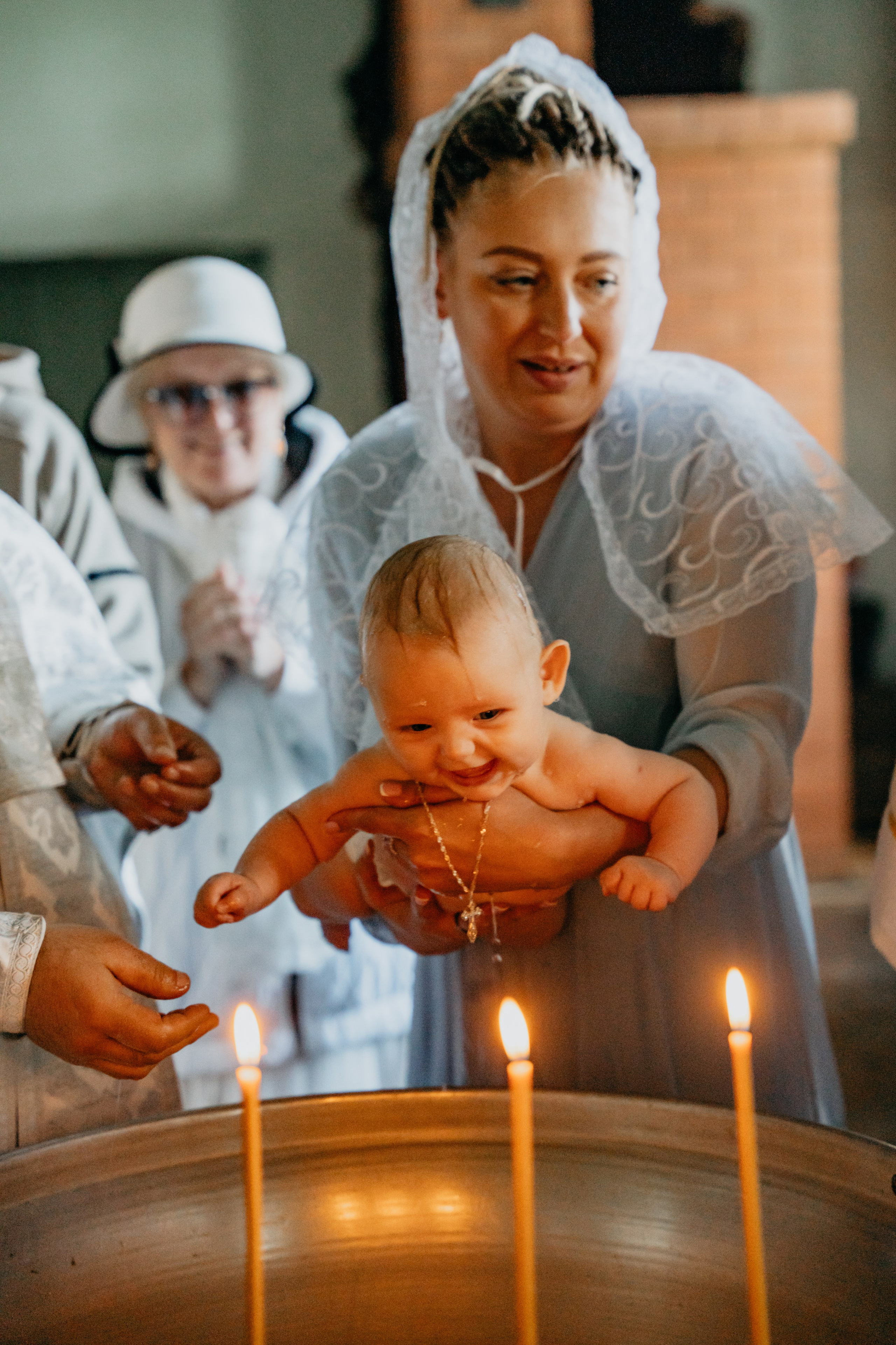 Таинство крещения в с. Великорецкое