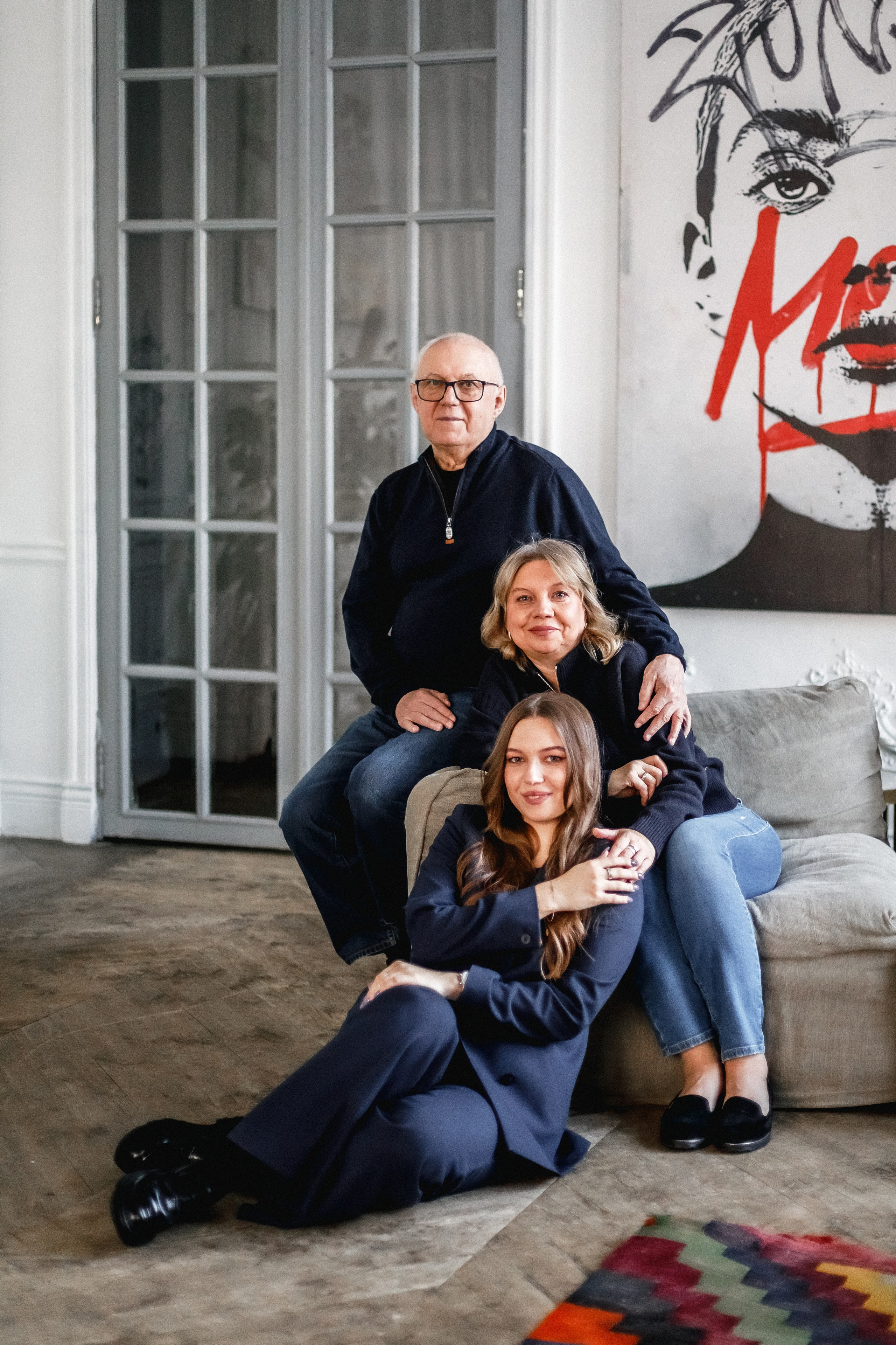 Виолетта и родители. Фотограф в Москве Базанова Дарья