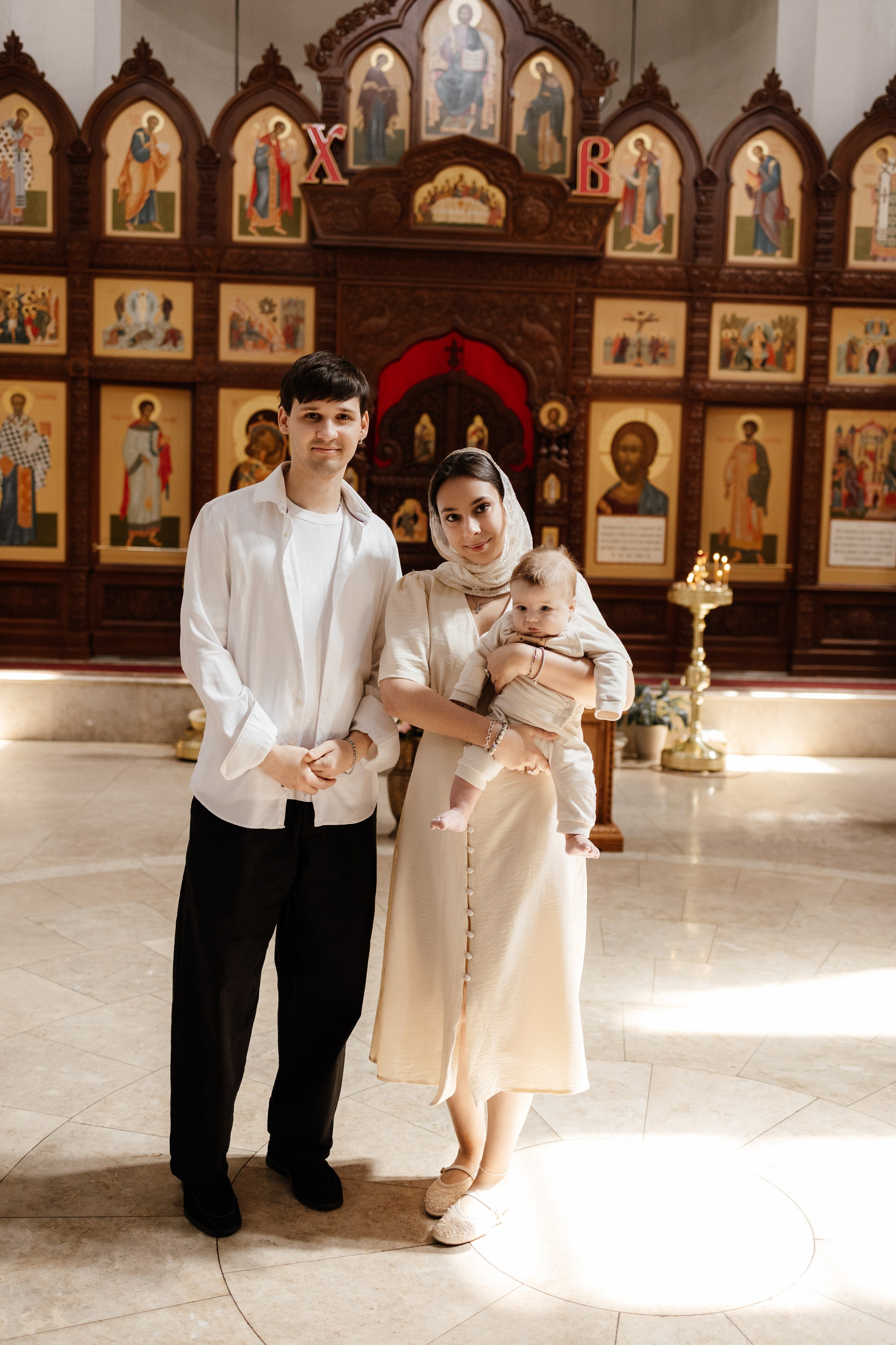 Таинство Крещения Саши. Фотограф новорождённых Newborn Москва