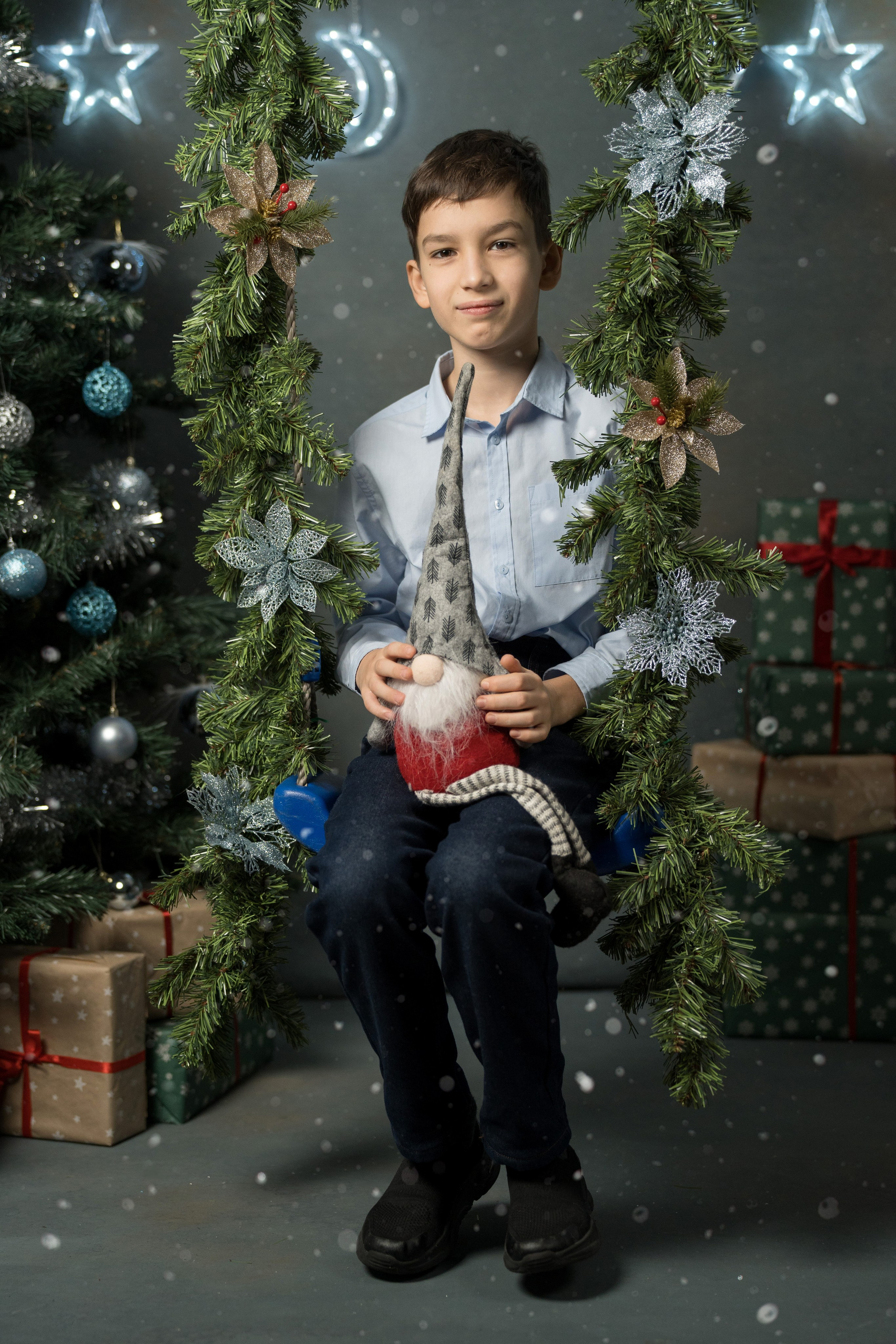 Семейная новогодняя фотосессия