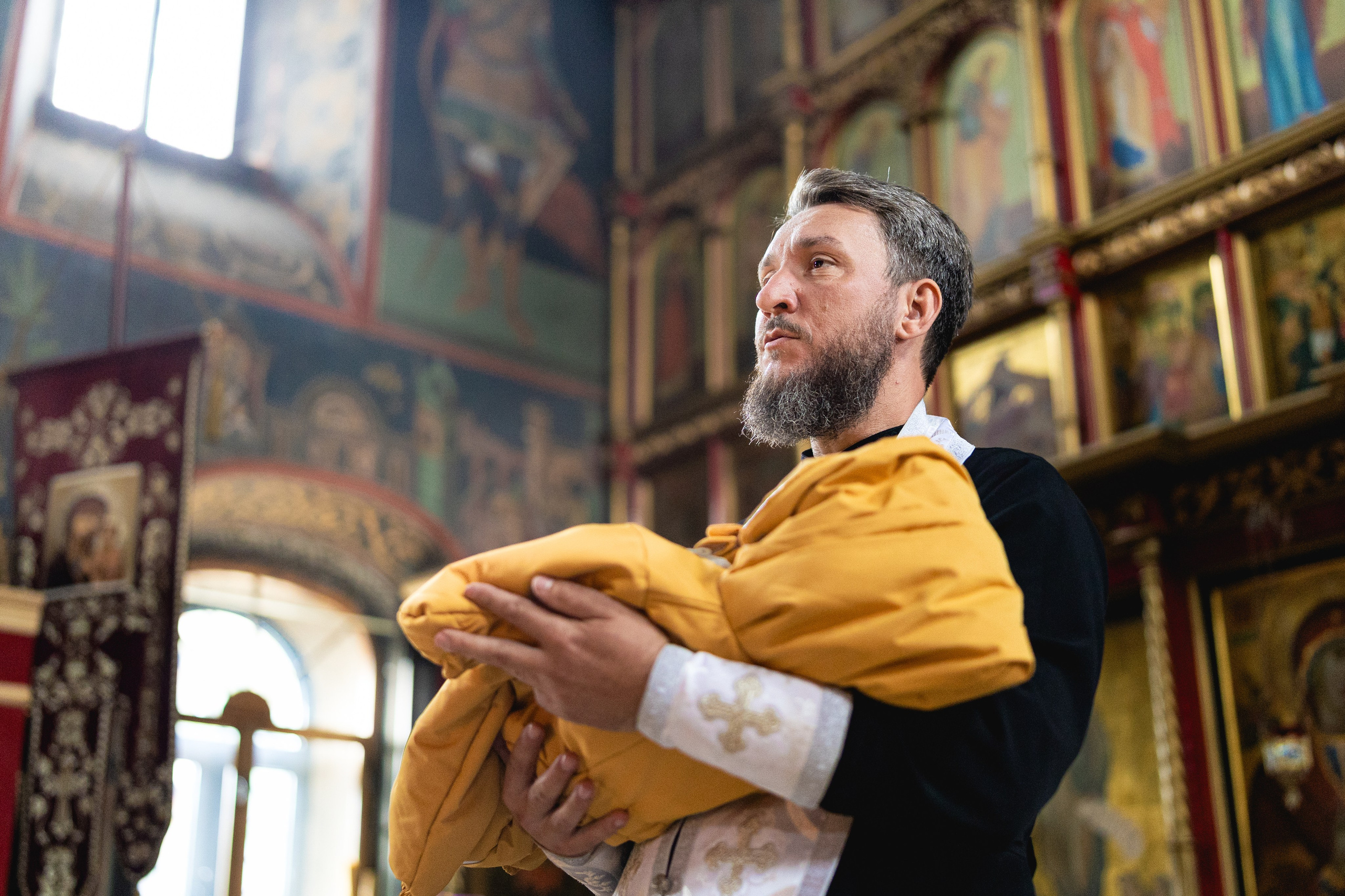 Крещение Михаила. Уникальный фотограф на крещение и венчание. Москва