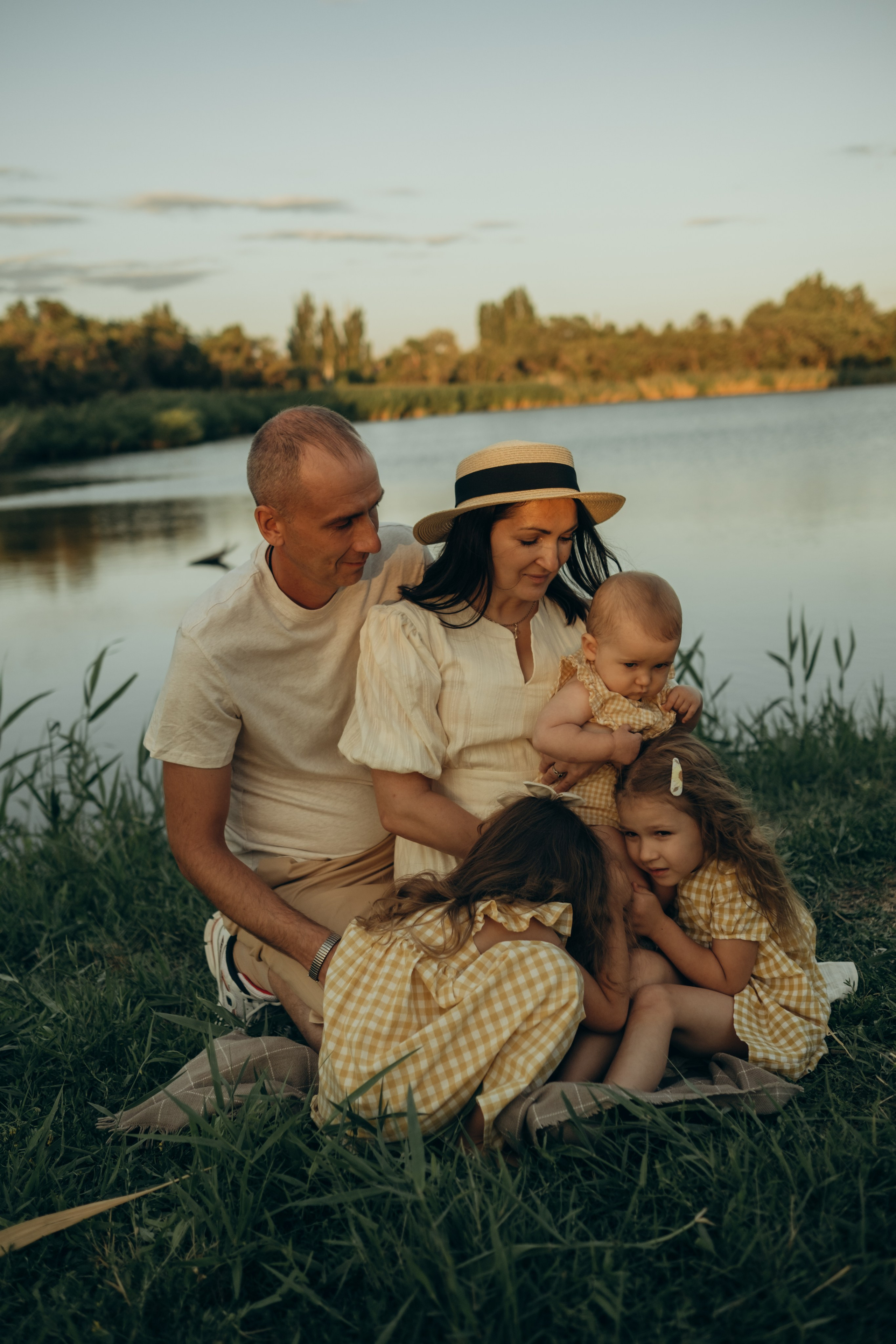 Семейная история на озере Сарпа. Фотограф в Москве Ольга Елоева