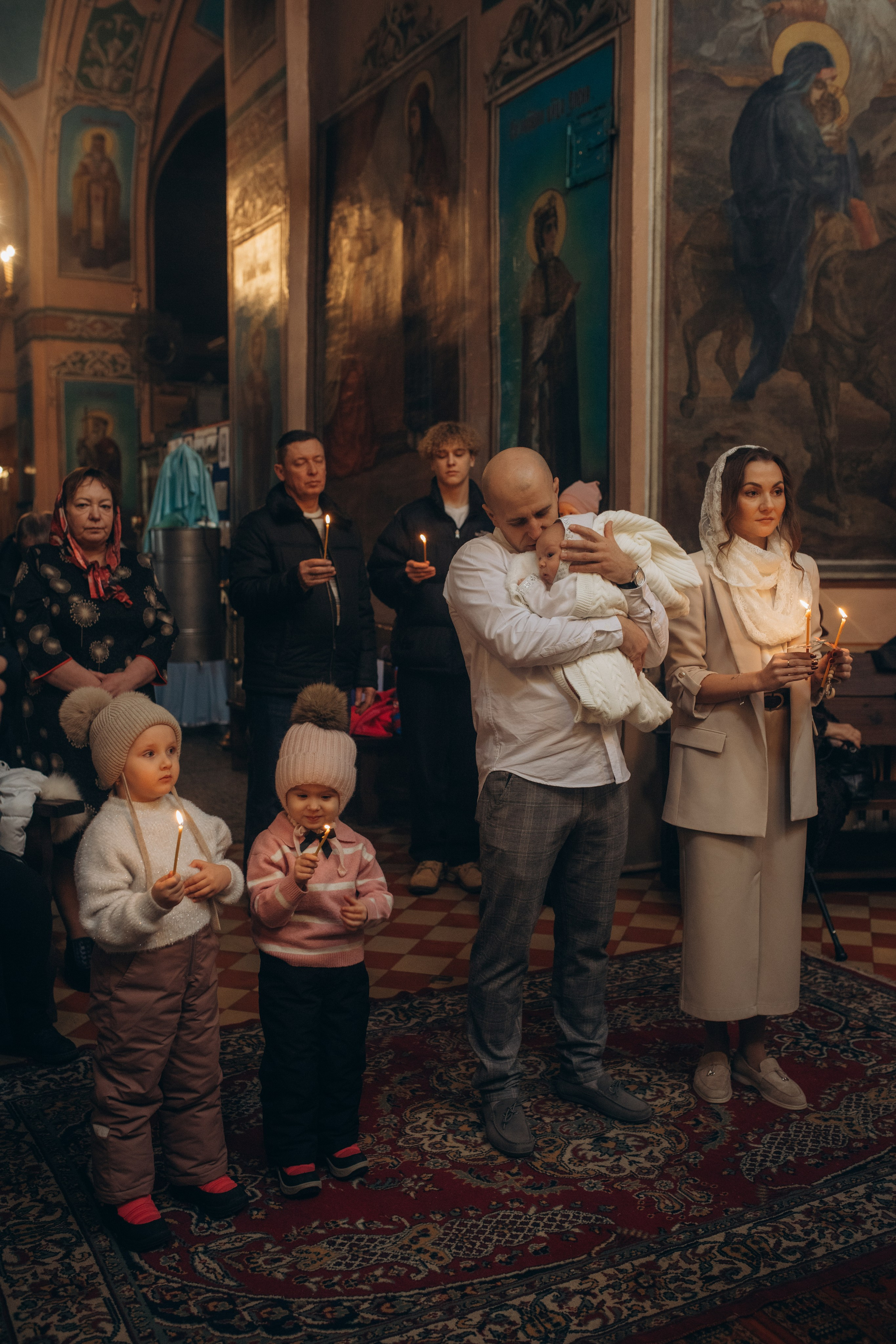 Крещение Михаил. Семейный и домашний фотограф в Москве и МО Королева Валерия