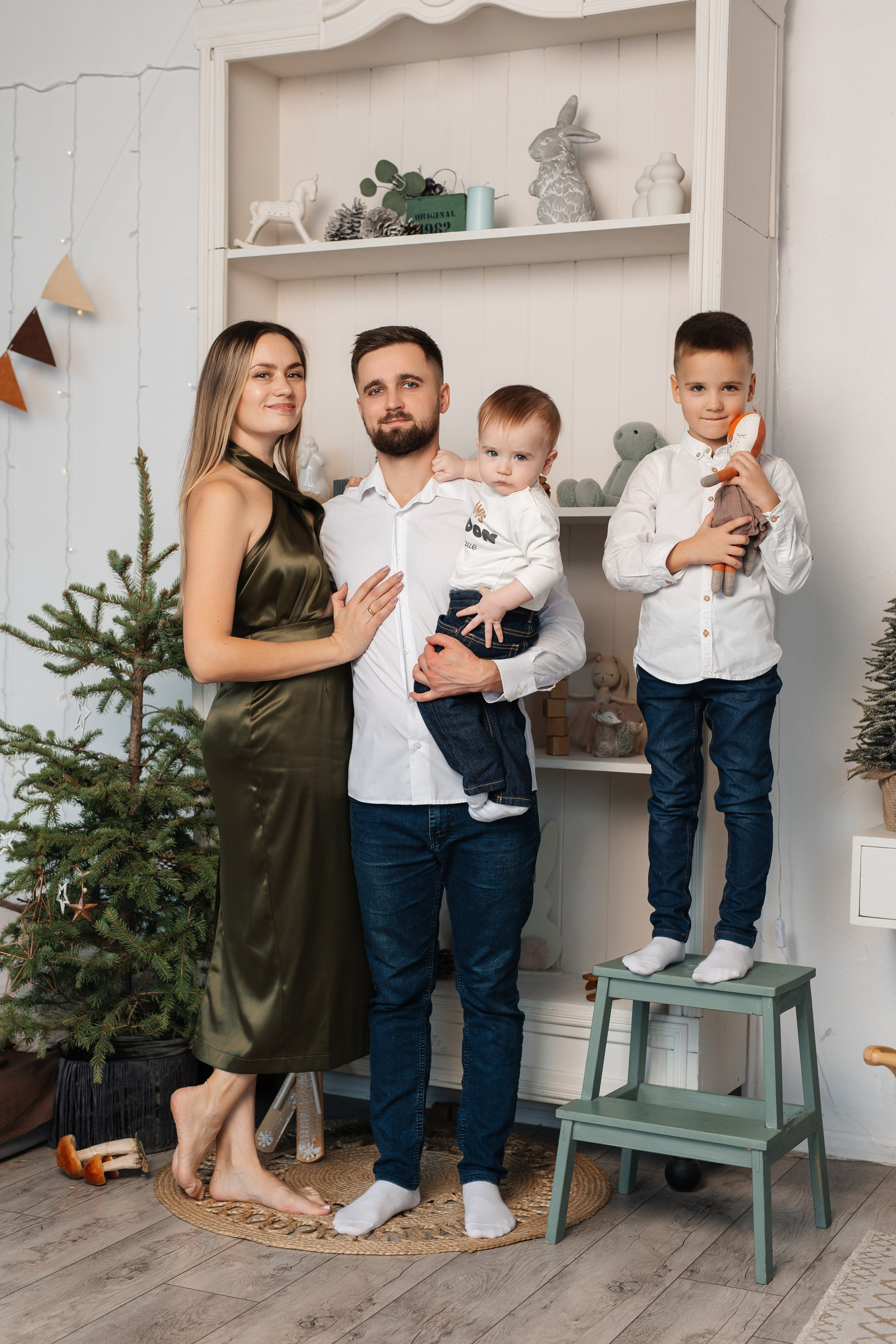 Семейная новогодняя фотосессия