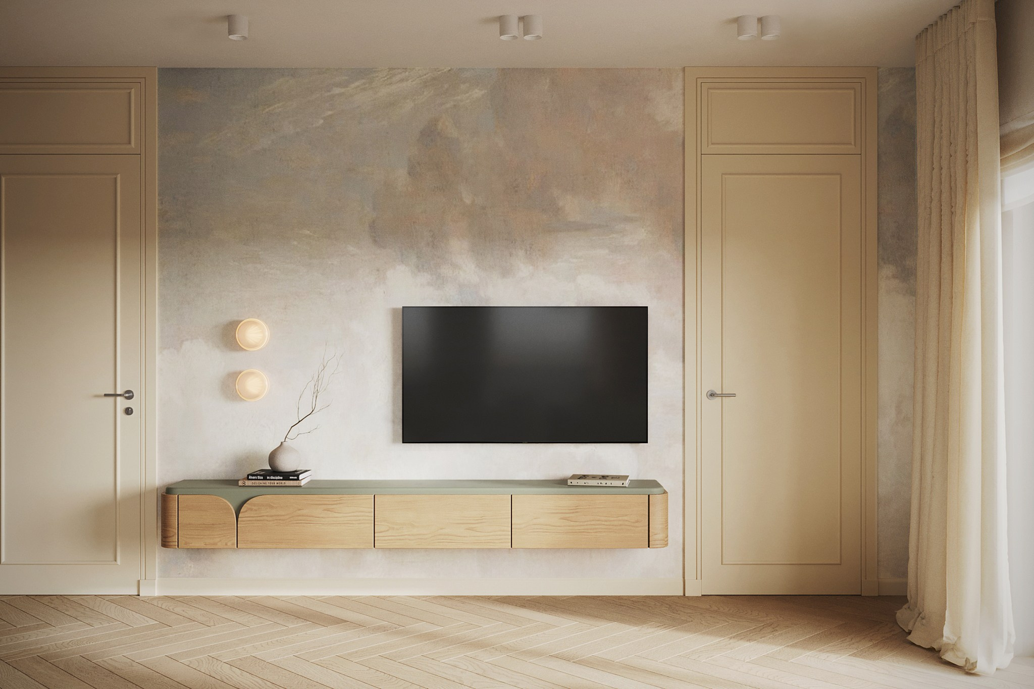 Сливочное небо. MIRRO STUDIO Дизайн интерьера и реализация под ключ Варшава