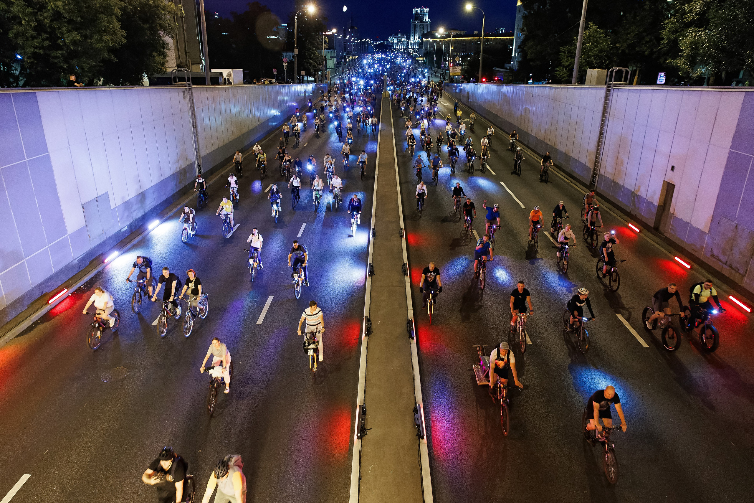 Московский ночной велофестиваль. Фотограф Сергей Склемин