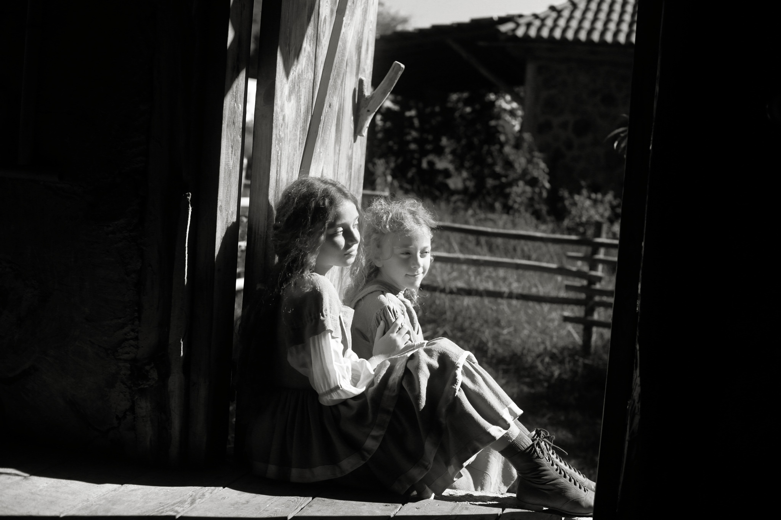 Кинематографическая съемка. Старик и дети. Ekaterina Beridze