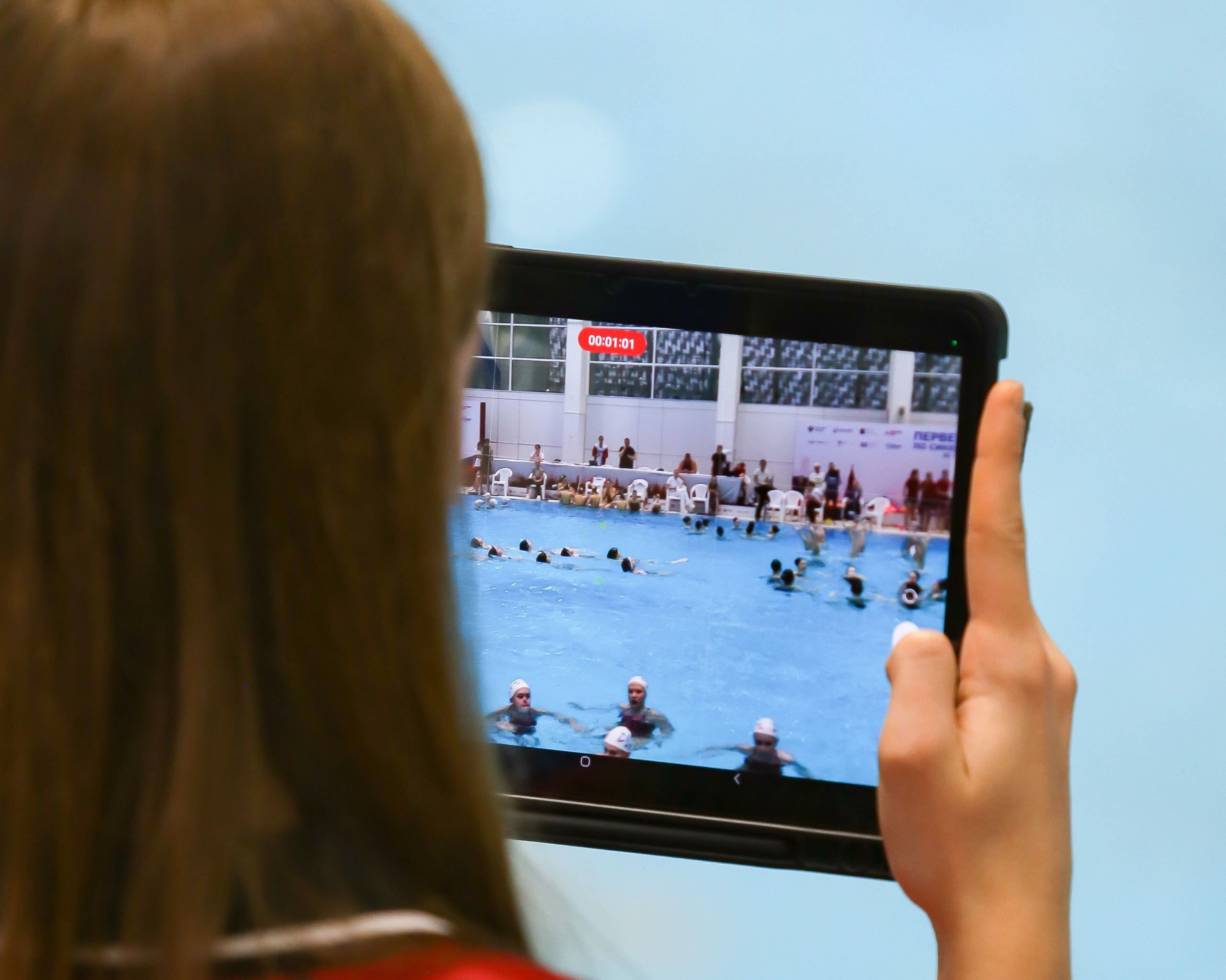 Тренировка перед Первенством России по синхронному плаванию. Репортажный фотограф в Москве