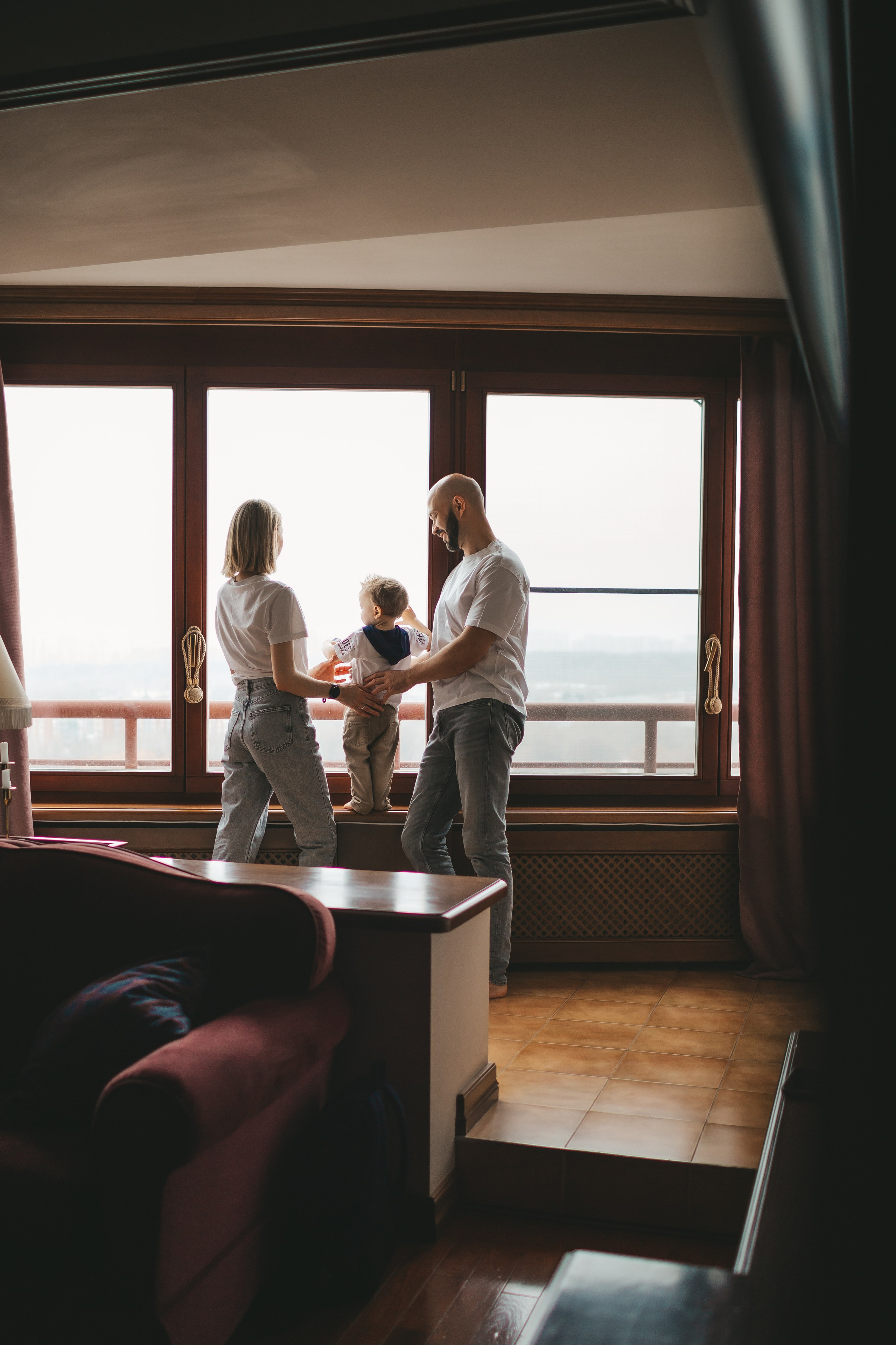 Костя, Таня и Лев (домашняя фотосессия). Семейный и детский фотограф и видеограф в Москве, Дрокина Наталья