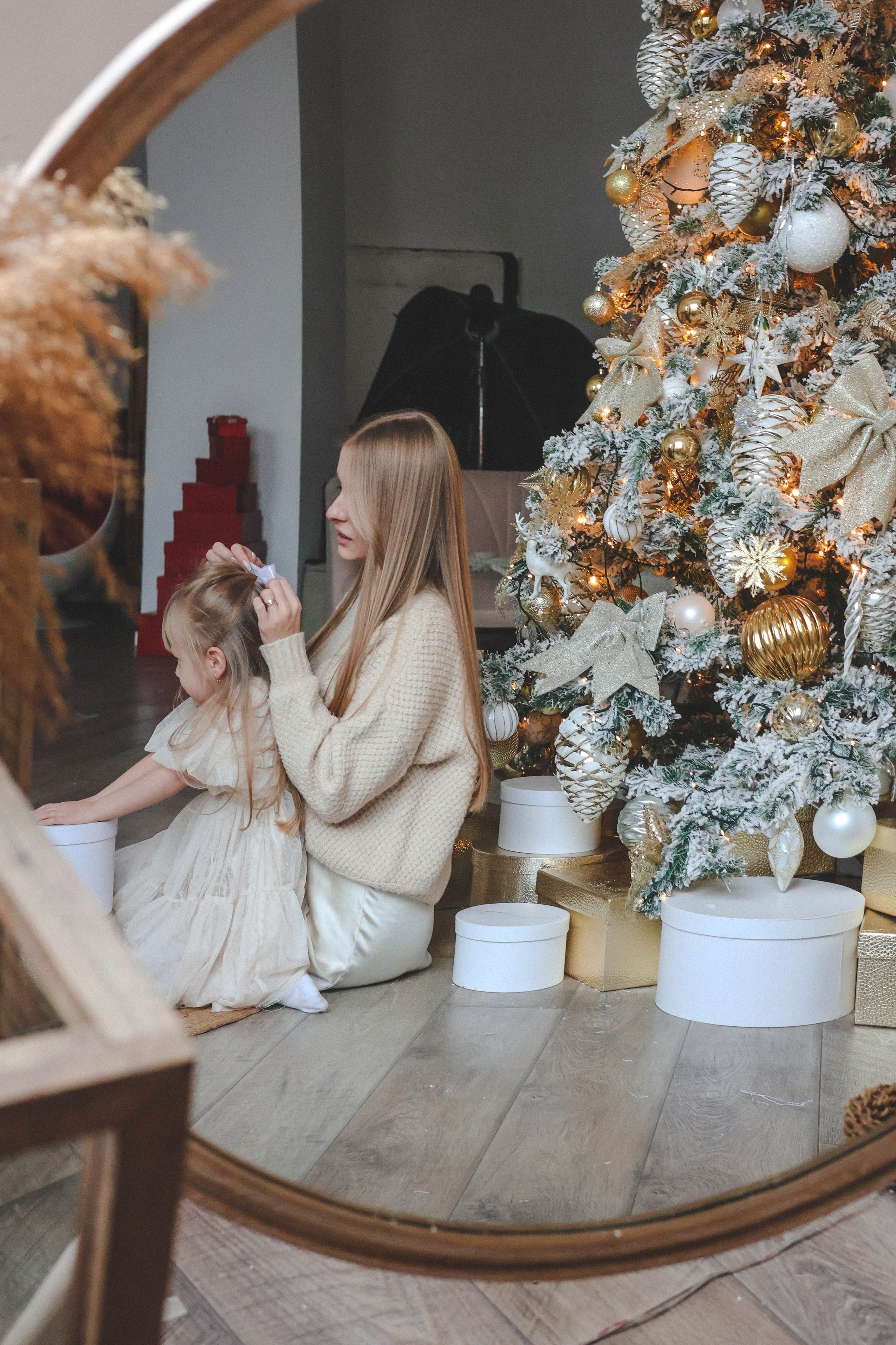 Новогодняя история «Кира и ее семья». Фотограф в Москве Анастасия Калинина