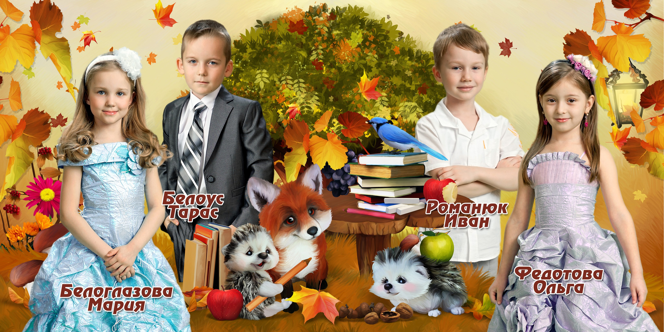 Шаблон 13 для детского сада «Лесная сказка 2». Medlori fotobook Выпускные альбомы в Липецке Лариса Медведева