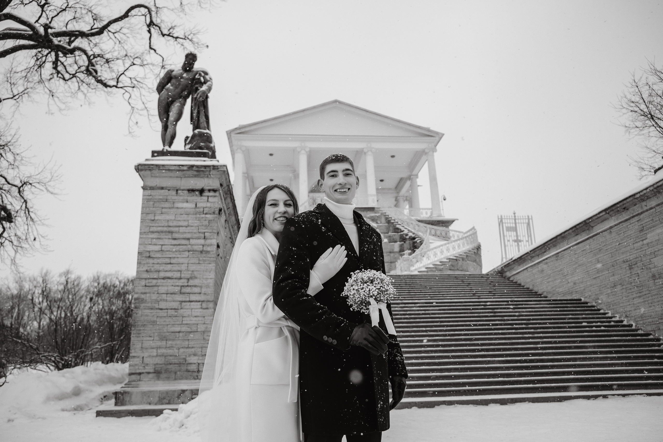 Андрей & Соня. Царское Село, зима. Свадебный и семейный фотограф Пушкин Царское Село СПБ Питер Санкт-Петербург и Рязань Ольга Козлова