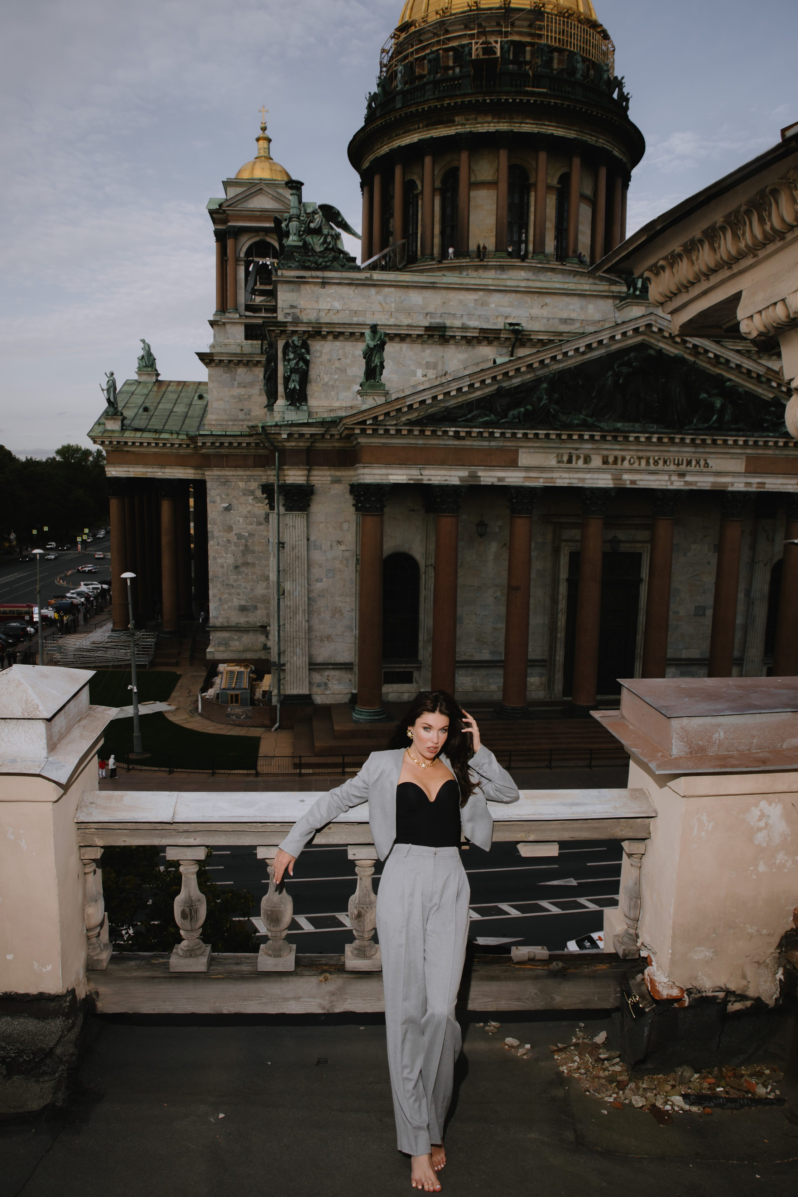 Вероника (съемка на крыше). Фотограф в Москве и Санкт-Петербурге Дарина