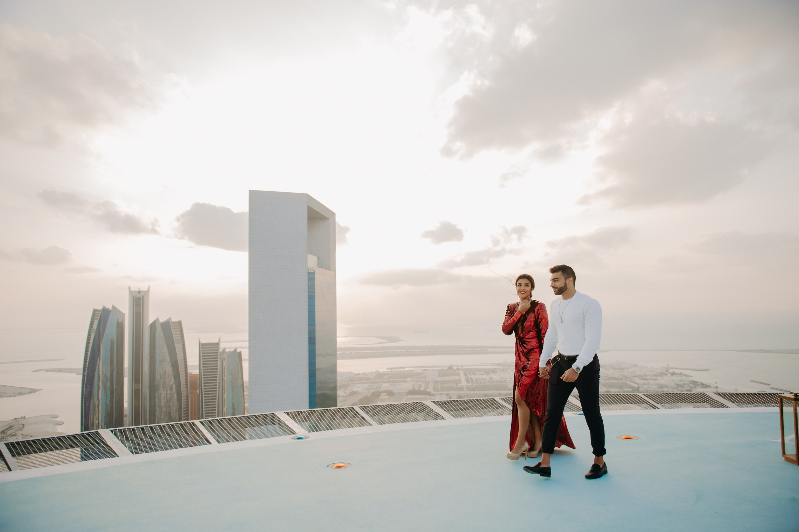 Love Story на высоте (Абу Даби). Фотограф в Москве и Санкт-Петербурге Дарина